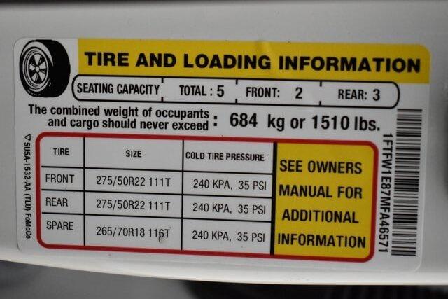 Ford F-150 Lightning King Ranch / Platinum / Limited Payload Sticker thread 1P