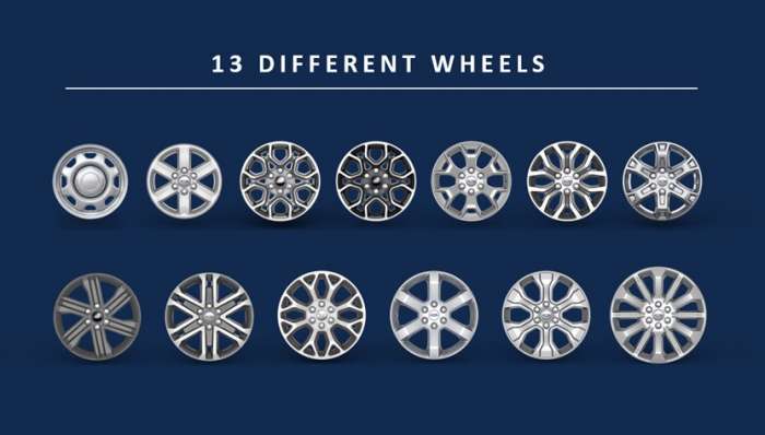 Ford F-150 Lightning Factory Wheels Comparison - 2021 F-150 (XL, STX, XLT, Lariat, King Ranch, Platinum, Limited) 2021 F-150 Factory Wheels