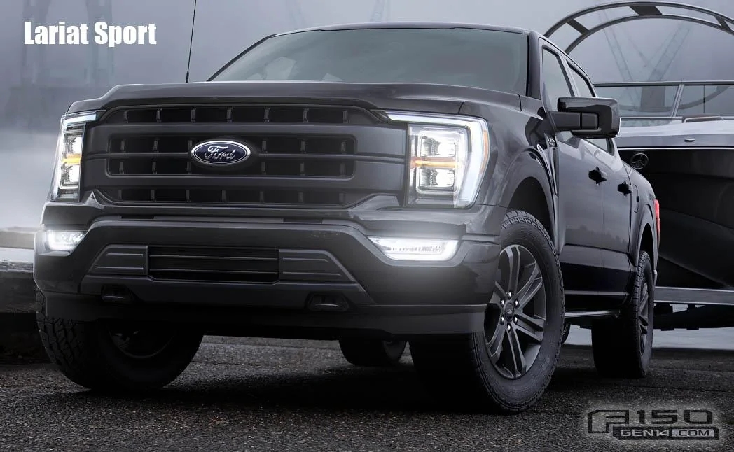 Ford F-150 Lightning Factory Wheels Comparison - 2021 F-150 (XL, STX, XLT, Lariat, King Ranch, Platinum, Limited) 2021 F-150 Lariat Sport Wheels 2