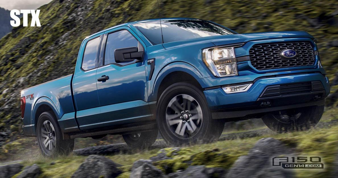 Ford F-150 Lightning Factory Wheels Comparison - 2021 F-150 (XL, STX, XLT, Lariat, King Ranch, Platinum, Limited) 2021 F-150 STX Wheels 1