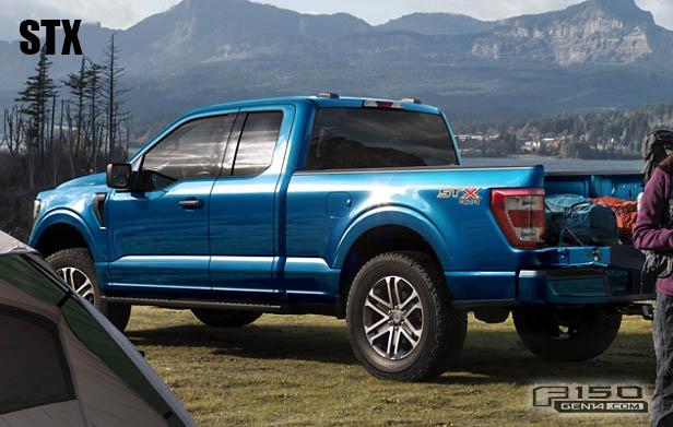 Ford F-150 Lightning Factory Wheels Comparison - 2021 F-150 (XL, STX, XLT, Lariat, King Ranch, Platinum, Limited) 2021 F-150 STX Wheels