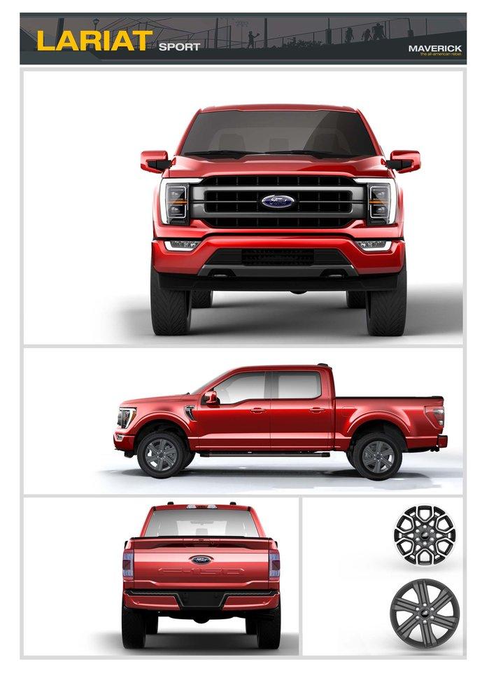 Ford F-150 Lightning Factory Wheels Comparison - 2021 F-150 (XL, STX, XLT, Lariat, King Ranch, Platinum, Limited) 2021-F150-Lariat-Sport-Wheels