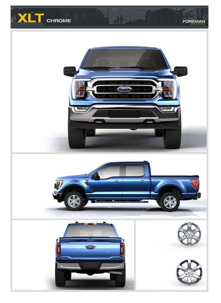 Ford F-150 Lightning Factory Wheels Comparison - 2021 F-150 (XL, STX, XLT, Lariat, King Ranch, Platinum, Limited) 2021-F150-XLT-Chrome-Wheels