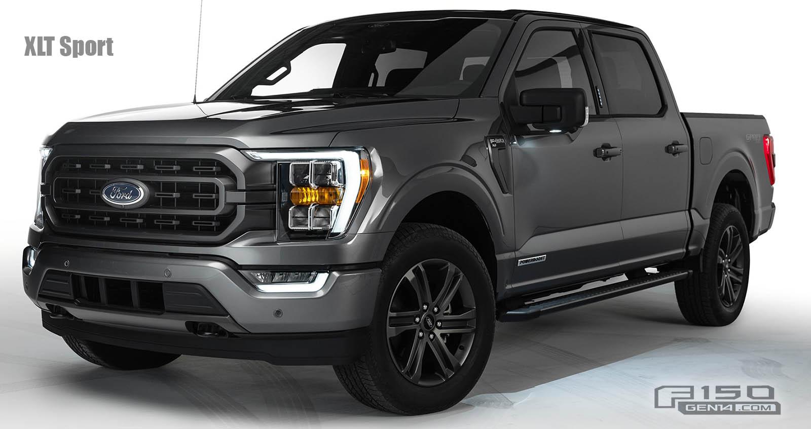 Ford F-150 Lightning Factory Wheels Comparison - 2021 F-150 (XL, STX, XLT, Lariat, King Ranch, Platinum, Limited) 2021-Ford-F-150-Wheels-XLT-Sport