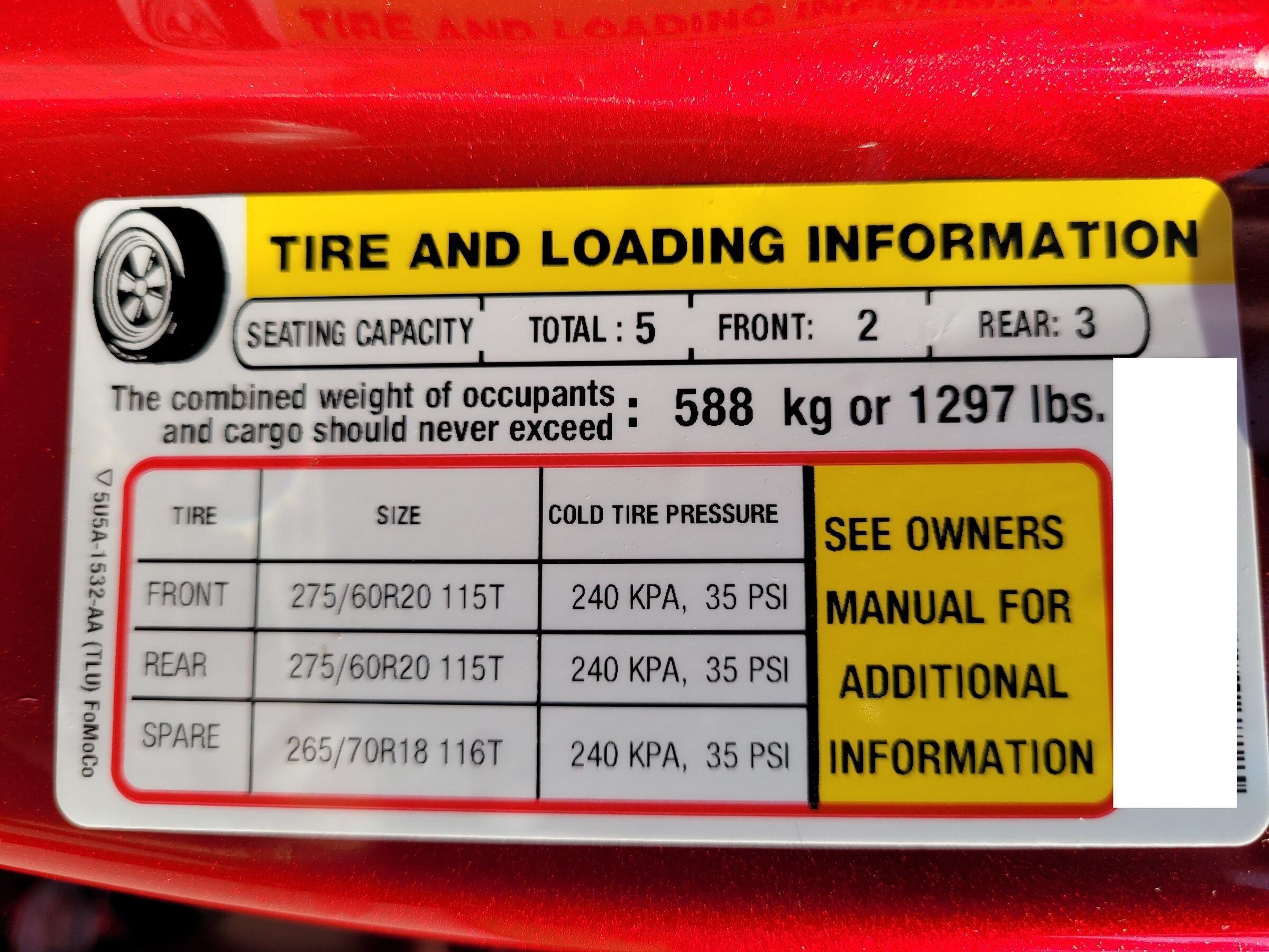 Ford F-150 Lightning Payload capacity on Lightning Lariat Extended Range : 1452 pounds (Updated: Now 1697 pounds in some configurations) 20210725_180927