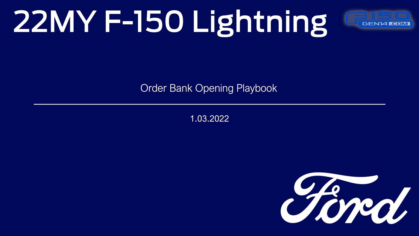 Ford F-150 Lightning 📒 2022 F-150 Lightning Order Bank Playbook With Pricing! Ordering Begin 1/6, Build & Price Tomorrow 1/4! 2022-F-150 Lightning-Order-Bank-Opening-Playbook-1.3.22-2