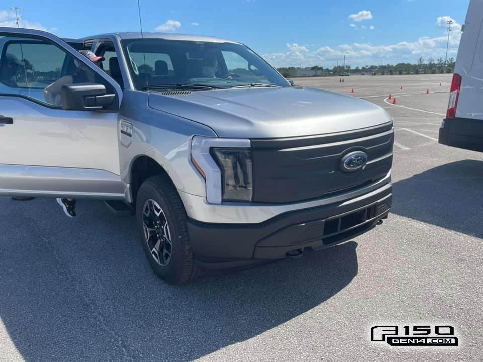 Ford F-150 Lightning ICONIC SILVER F-150 Lightning Photos & Club 2022 F-150 Lightning PRO Iconic Silver Pickup 1