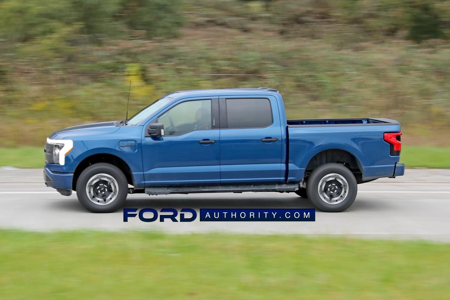 Ford F-150 Lightning ATLAS BLUE F-150 Lightning Photos & Club 2022-F-150-Lightning-XLT-in-Atlas-Blue-On-The-Road-Photos-November-2021-Exterior-006
