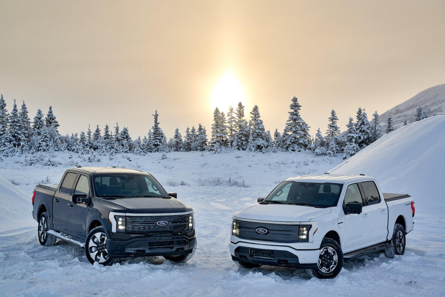 Ford F-150 Lightning Watch the F-150 Lightning Extreme Cold Weather Testing in Alaska 2022 Ford F-150 Lightning_Alaska BFT testing_02