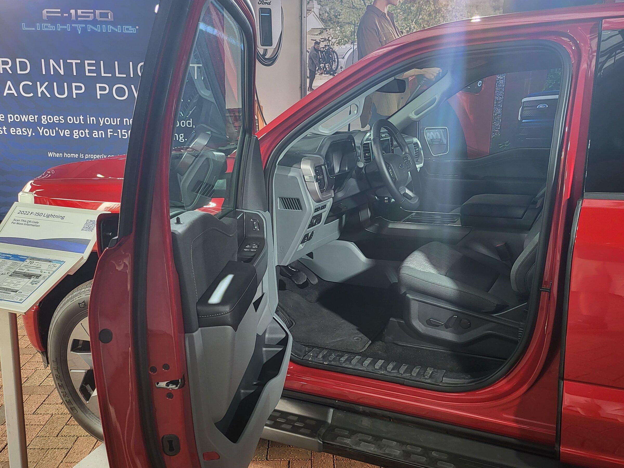 Ford F-150 Lightning In-Person Lightning Impressions - From a XLT Order Holder (w/ Photos & Door Payload Sticker) [San Antonio Event] 20220506_093159
