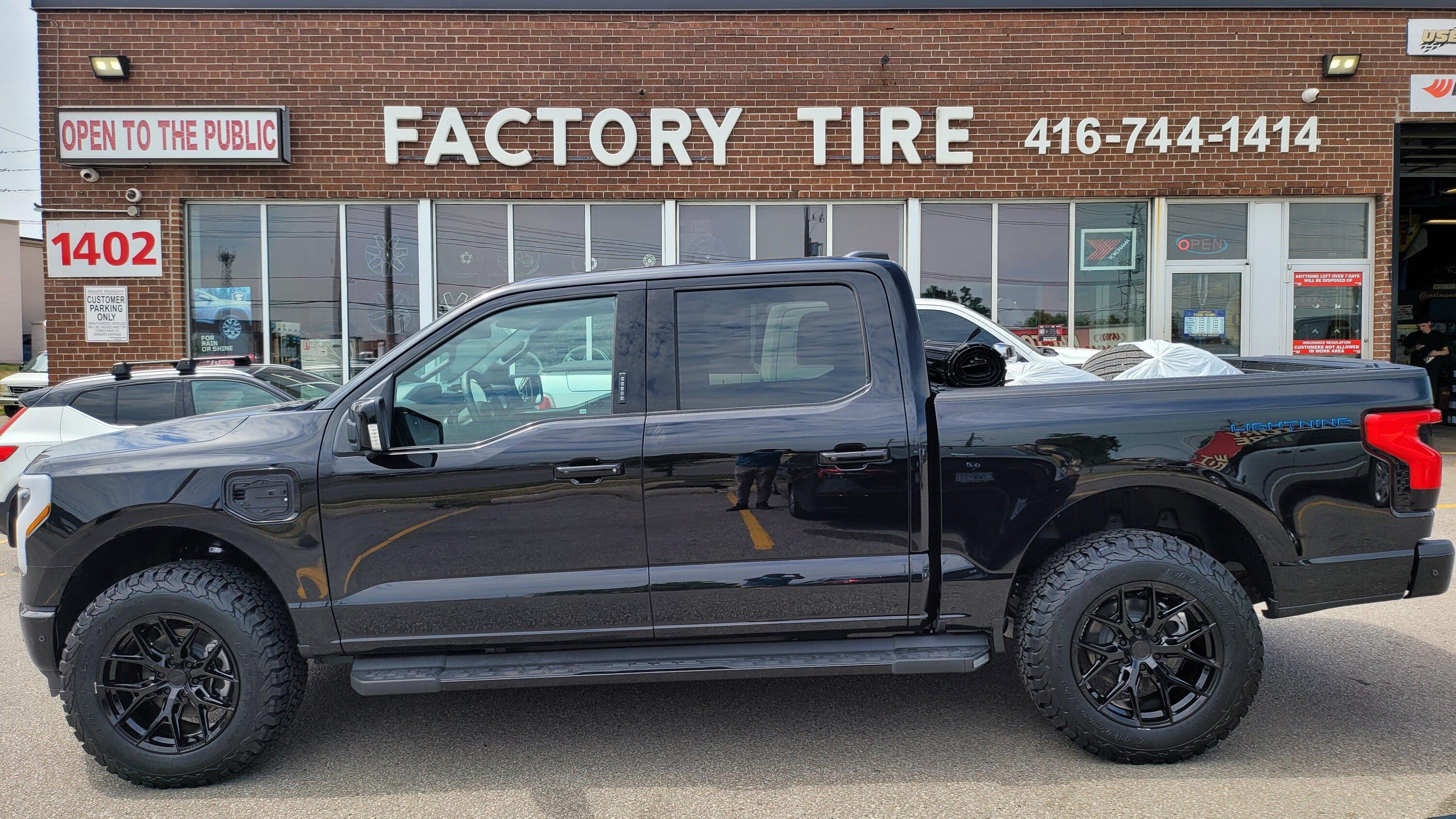 Ford F-150 Lightning Agate Black Metallic - Fox Shocks, 2" Lift, 20" Vossen, 285/65/20 BFG KO2, Xpel Stealth PPF, etc 20220727_121508