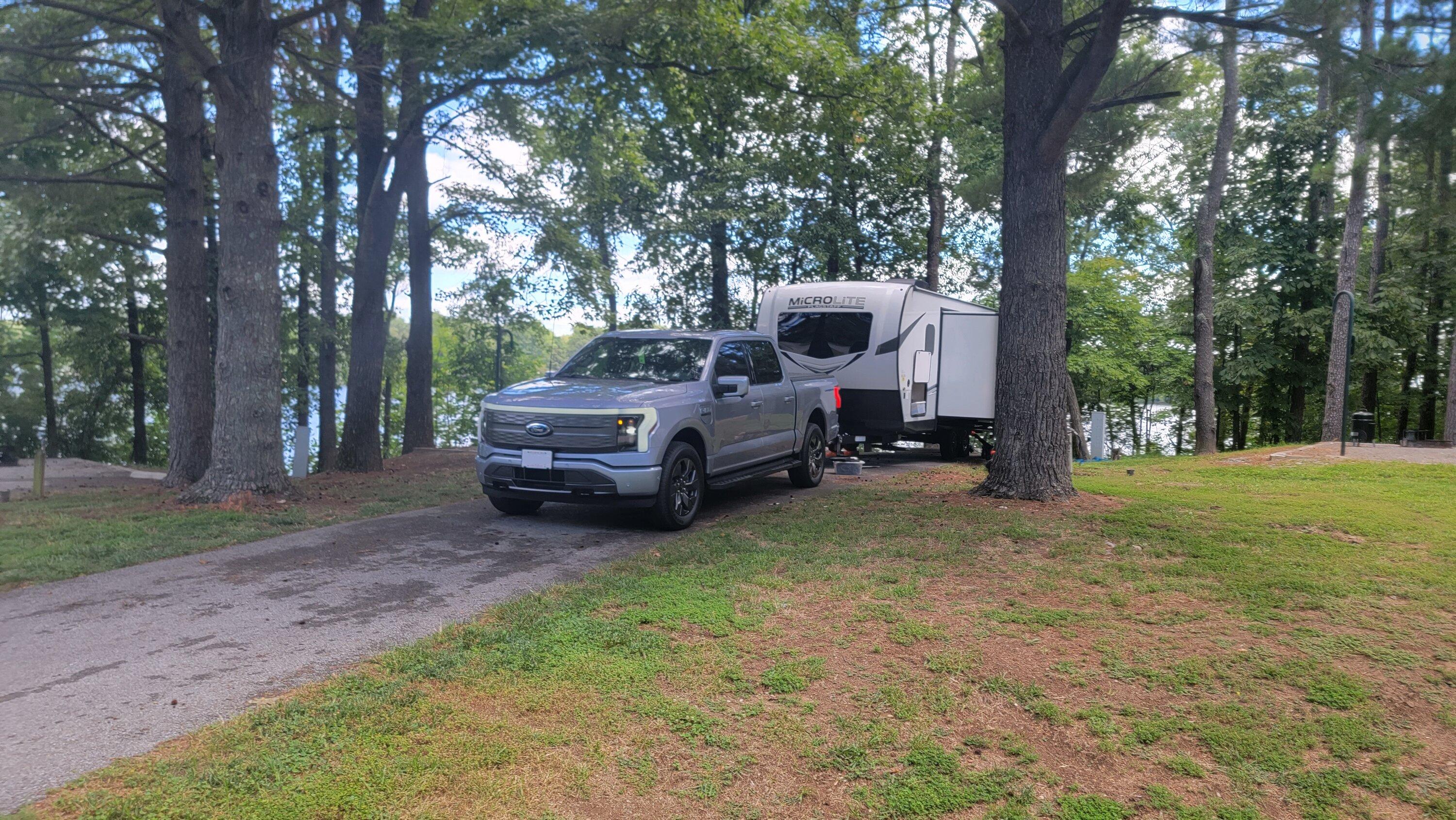 Ford F-150 Lightning A short weekend camper trip with the Lightning -- averaged 1.0-1.1 mi/kwh with trailer attached 20220821_112944 - Copy - Copy