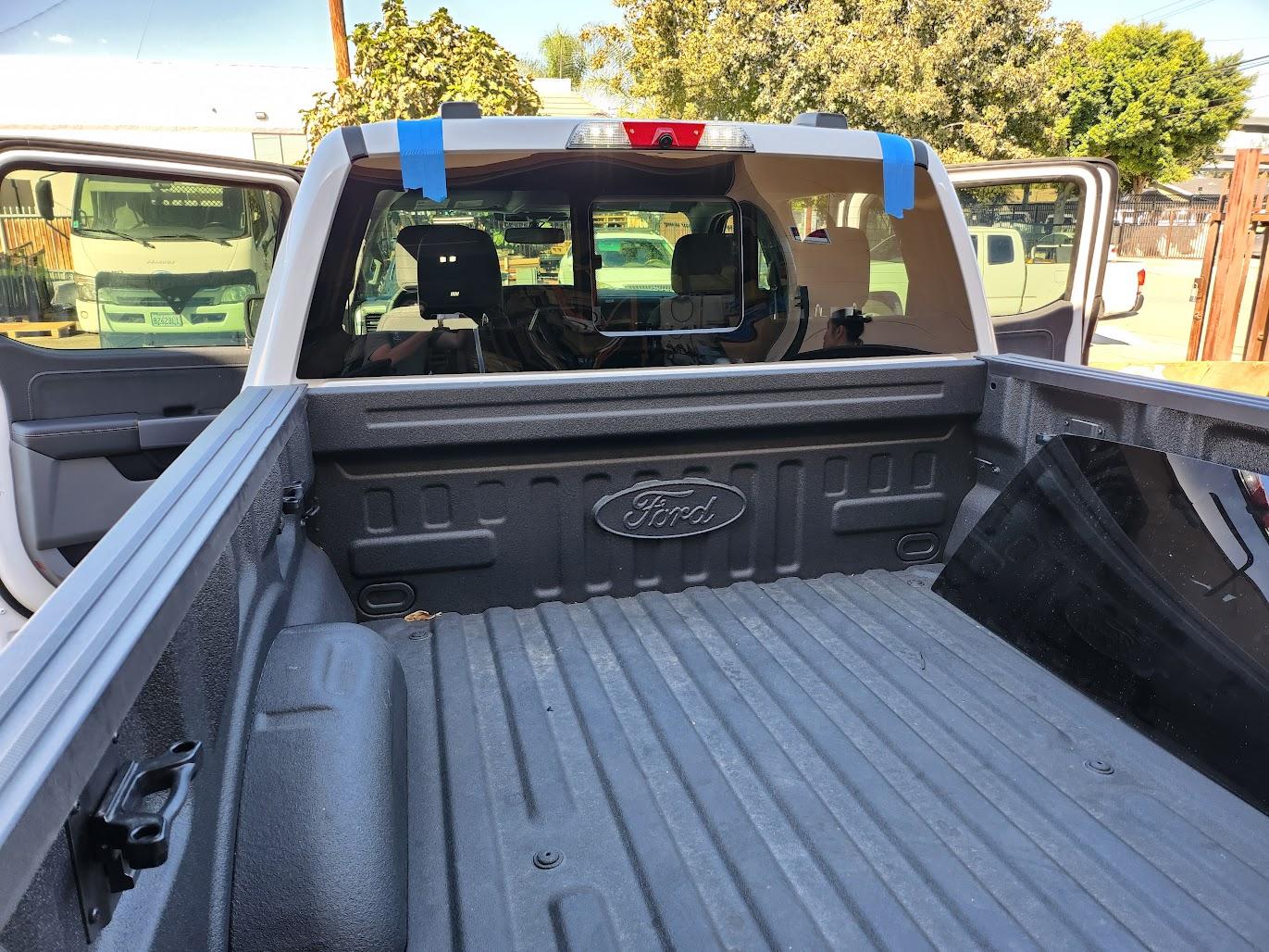 Ford F-150 Lightning Sliding Rear Window Retrofit (Manual) 20221018_144120