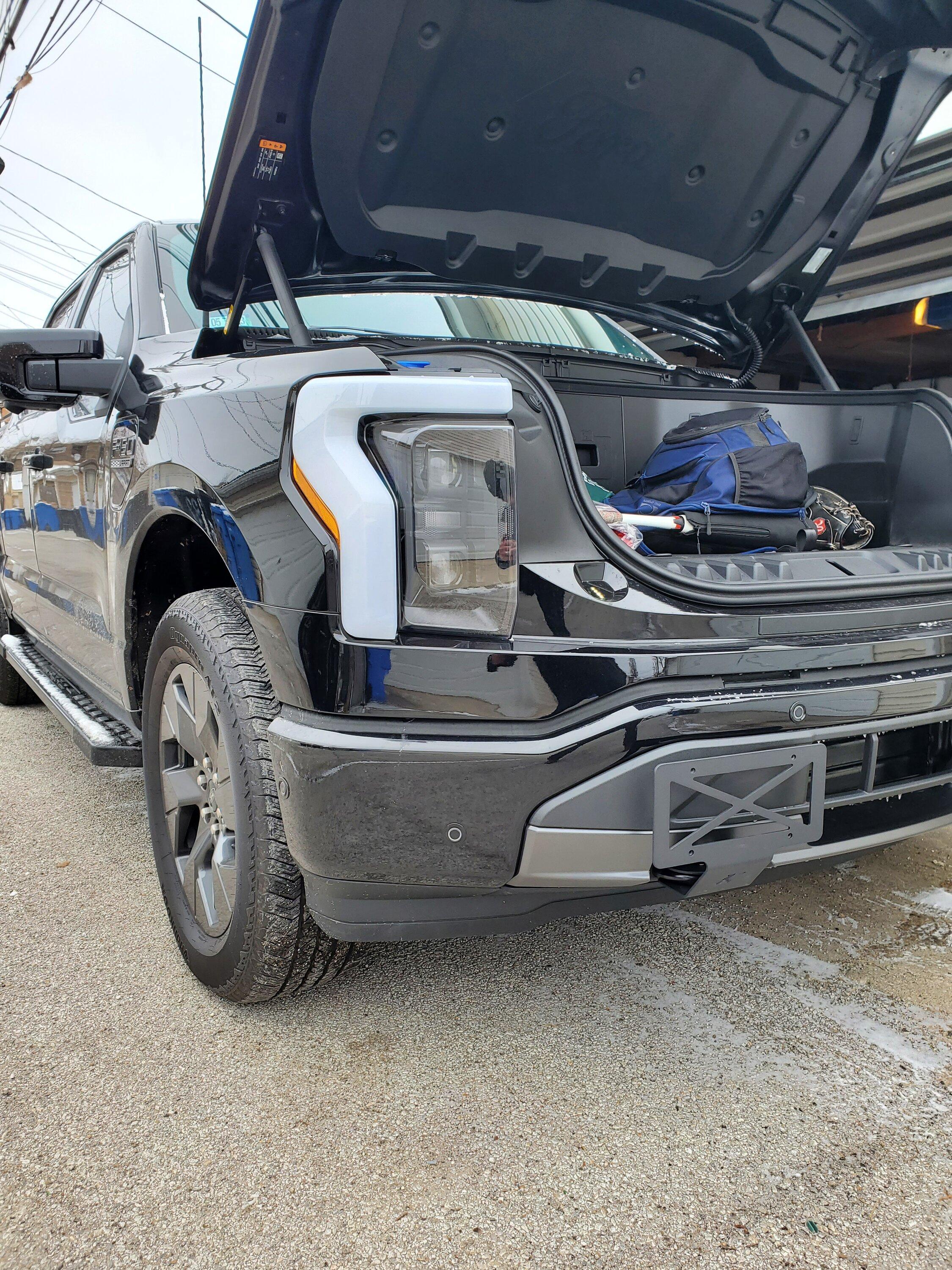 Ford F-150 Lightning Illinois Front License Plates?  Any news on the law changing in the new year? 20221217_130510