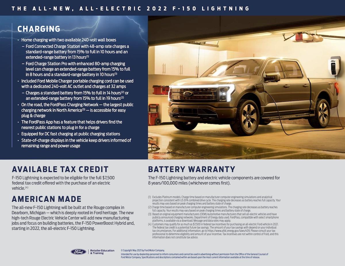 Ford F-150 Lightning Hero Card For 2022 F-150 Lightning 2022MY F-150 Lightning_Hero Card-4