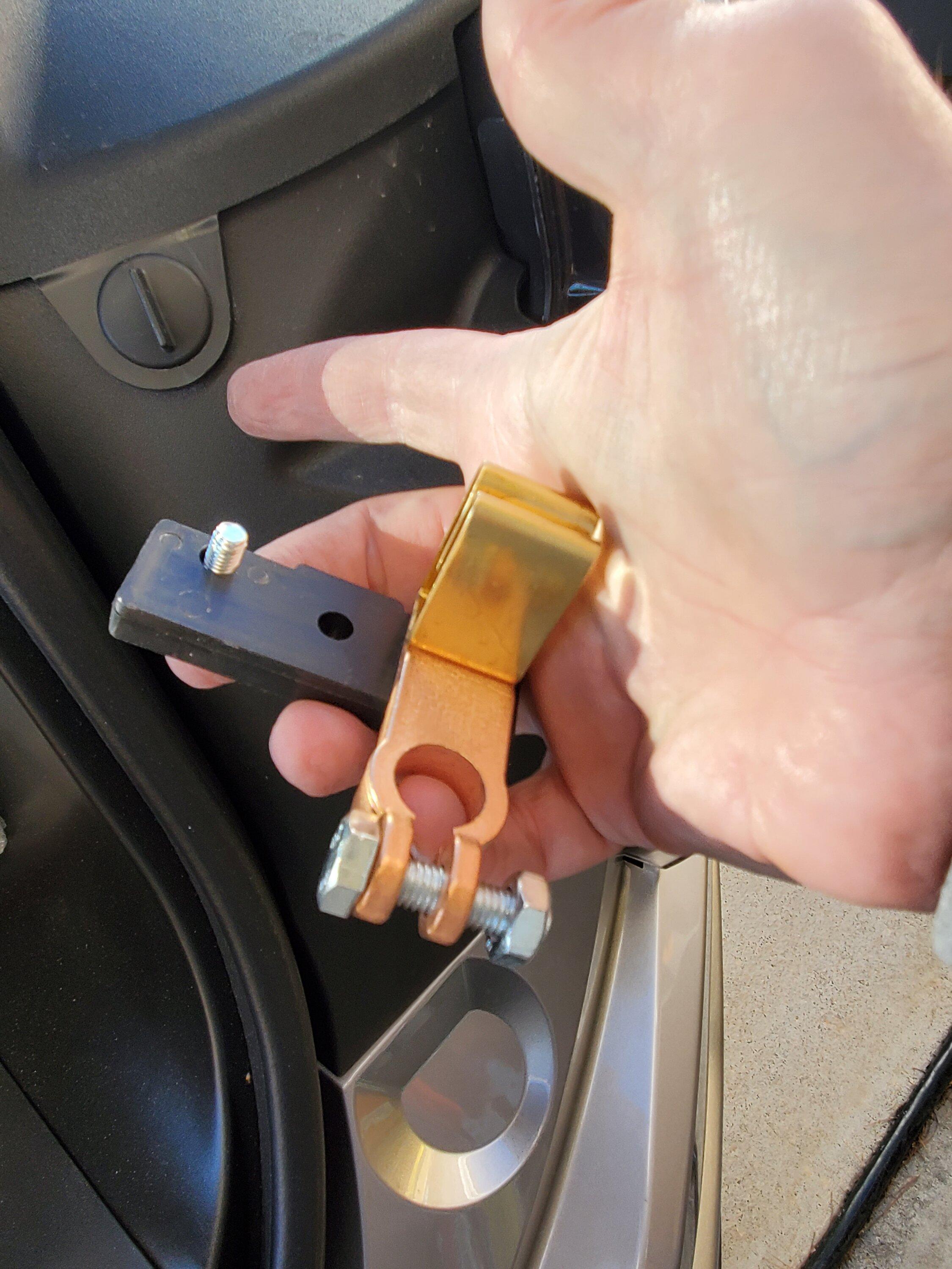 Ford F-150 Lightning 12v Battery disconnect switch installation DIY, with pics 2023-01-21 14.44.36