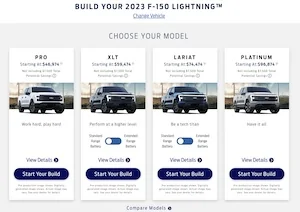 Ford F-150 Lightning F-150 Lightning ordering (order bank open) not until April 2022 ? 2023 F-150 Lightning Build & Pric