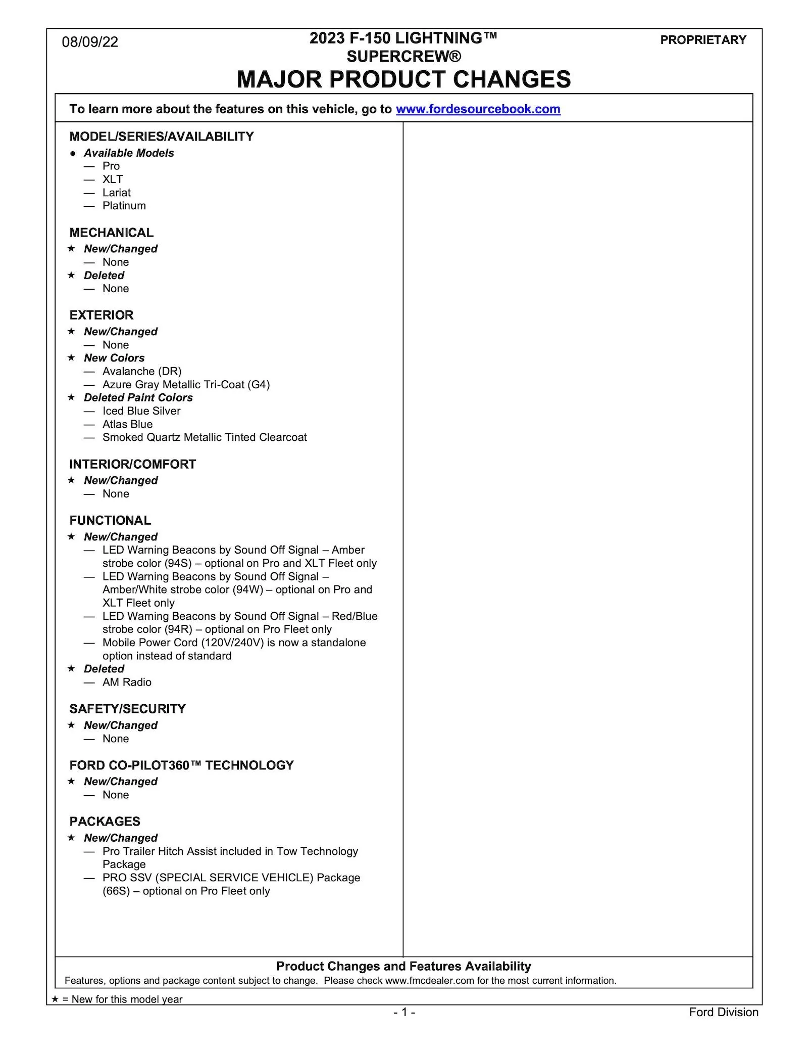 Ford F-150 Lightning 2023 F-150 Lightning ORDER GUIDE Released (U.S. & Canada)! 2023 F-150 Lightning Order Guid
