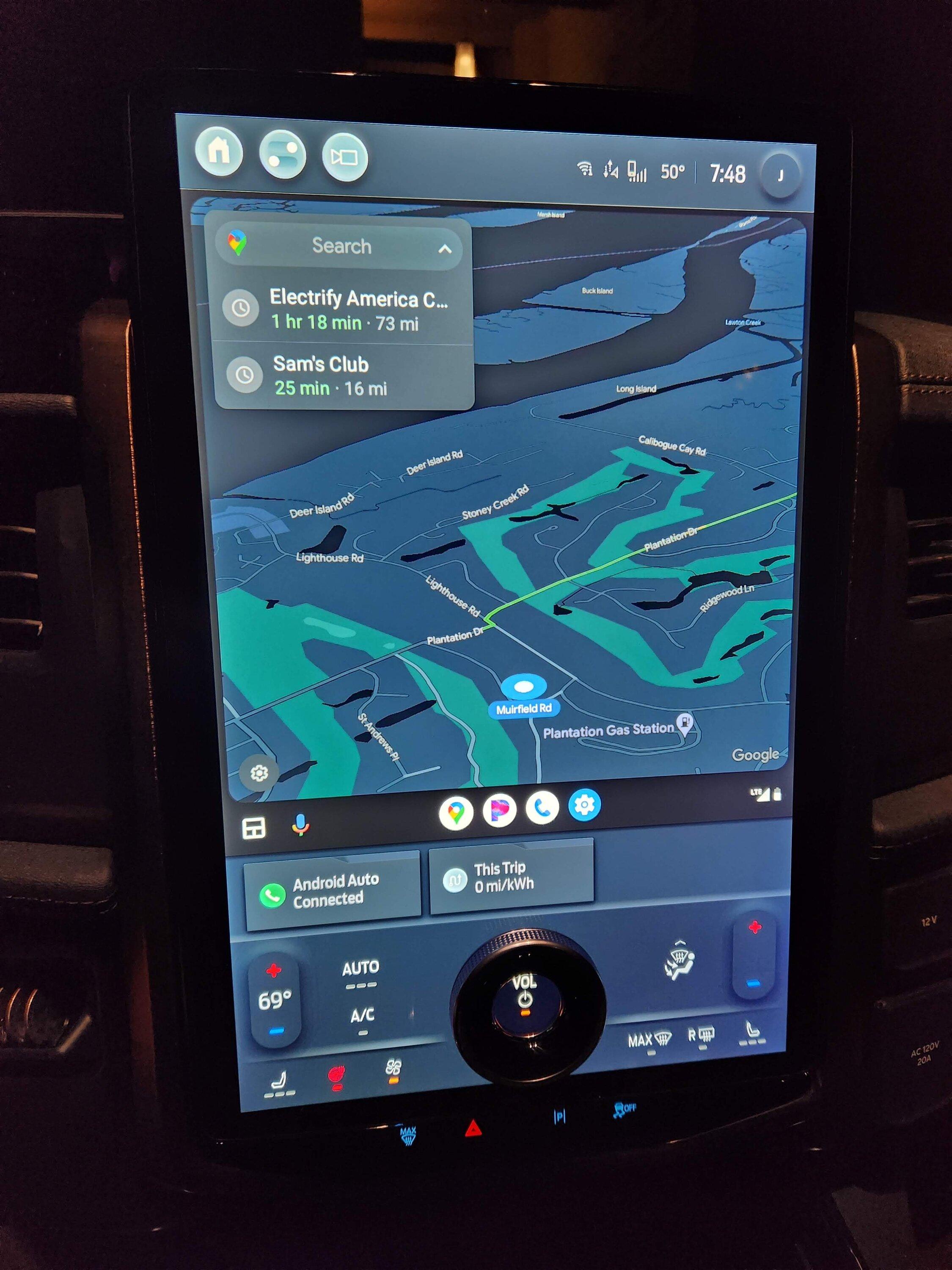 Ford F-150 Lightning How to get FullScreen Android Auto  i have the latest 4.1.1  Update 20230203_194912