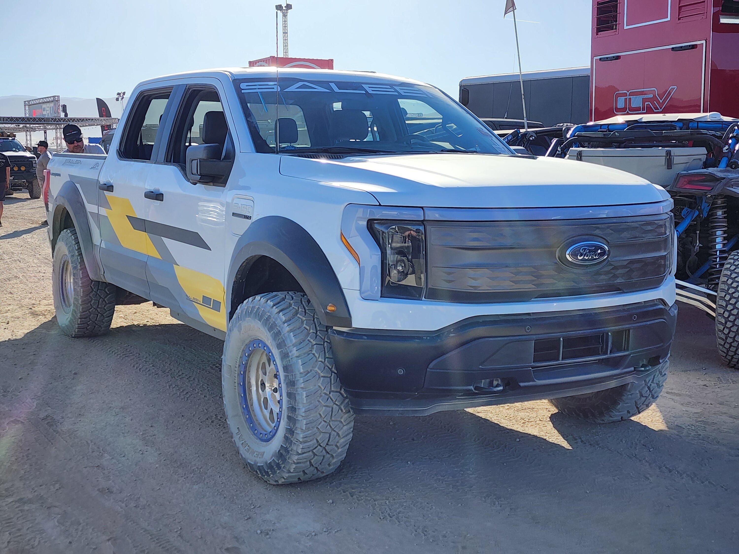 Ford F-150 Lightning Saleen F150 Lightning first look w/ Raptor front suspension & fenders + custom rear suspension and offroad tires 20230208_151018-
