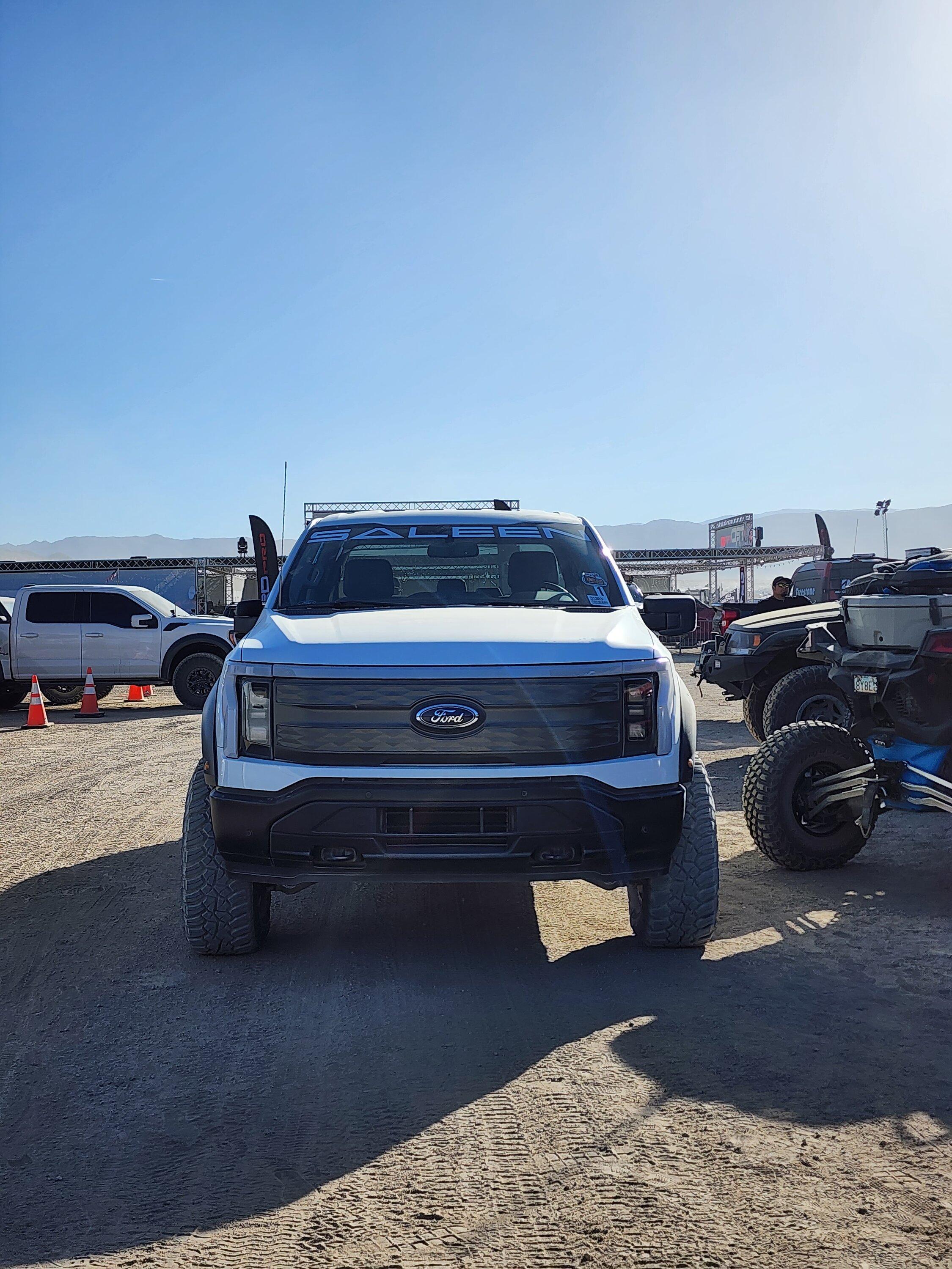 Ford F-150 Lightning Saleen F150 Lightning first look w/ Raptor front suspension & fenders + custom rear suspension and offroad tires 20230208_151029