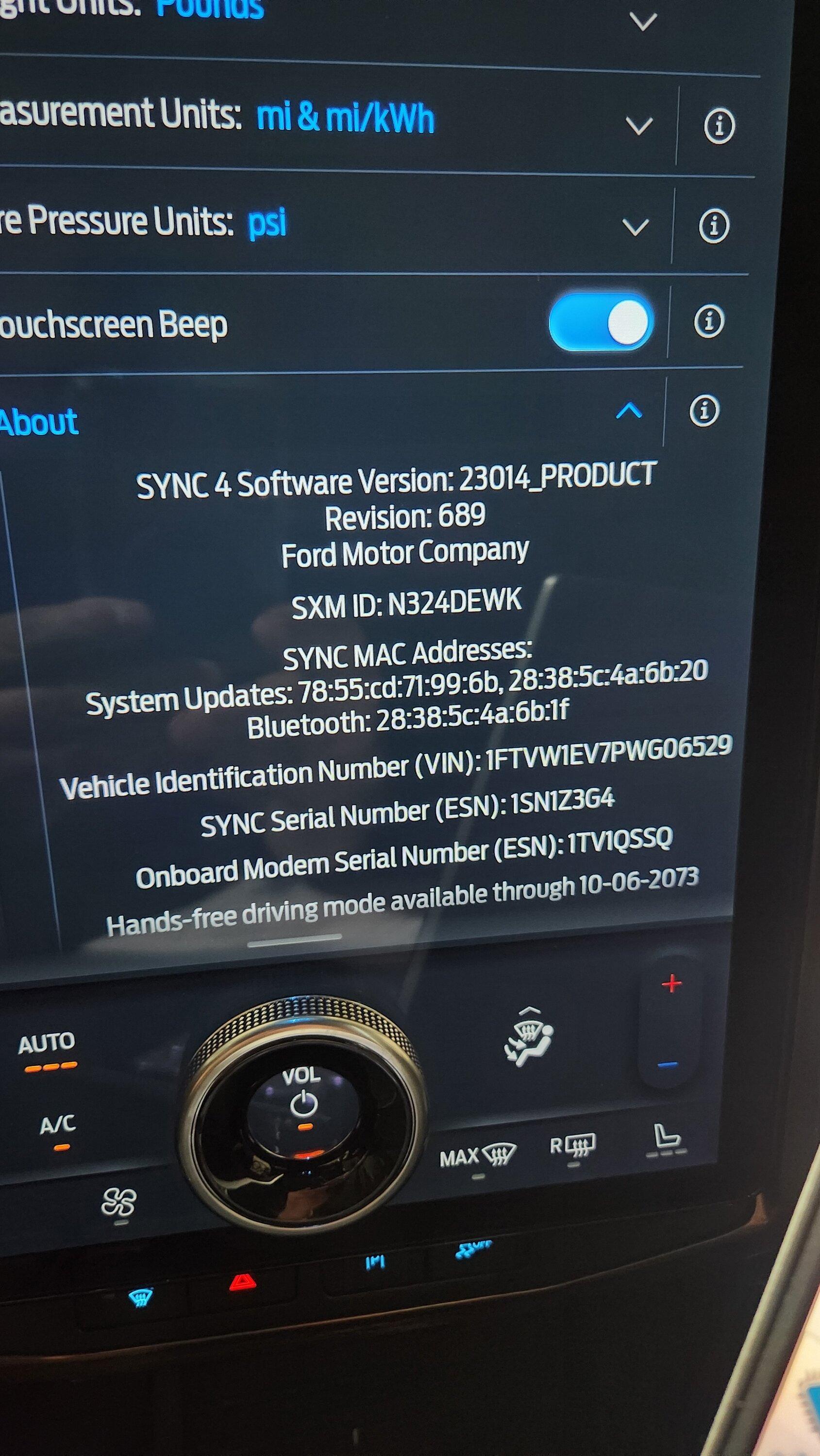 Ford F-150 Lightning Lightning Software Updates using FDRS 20230328_182315