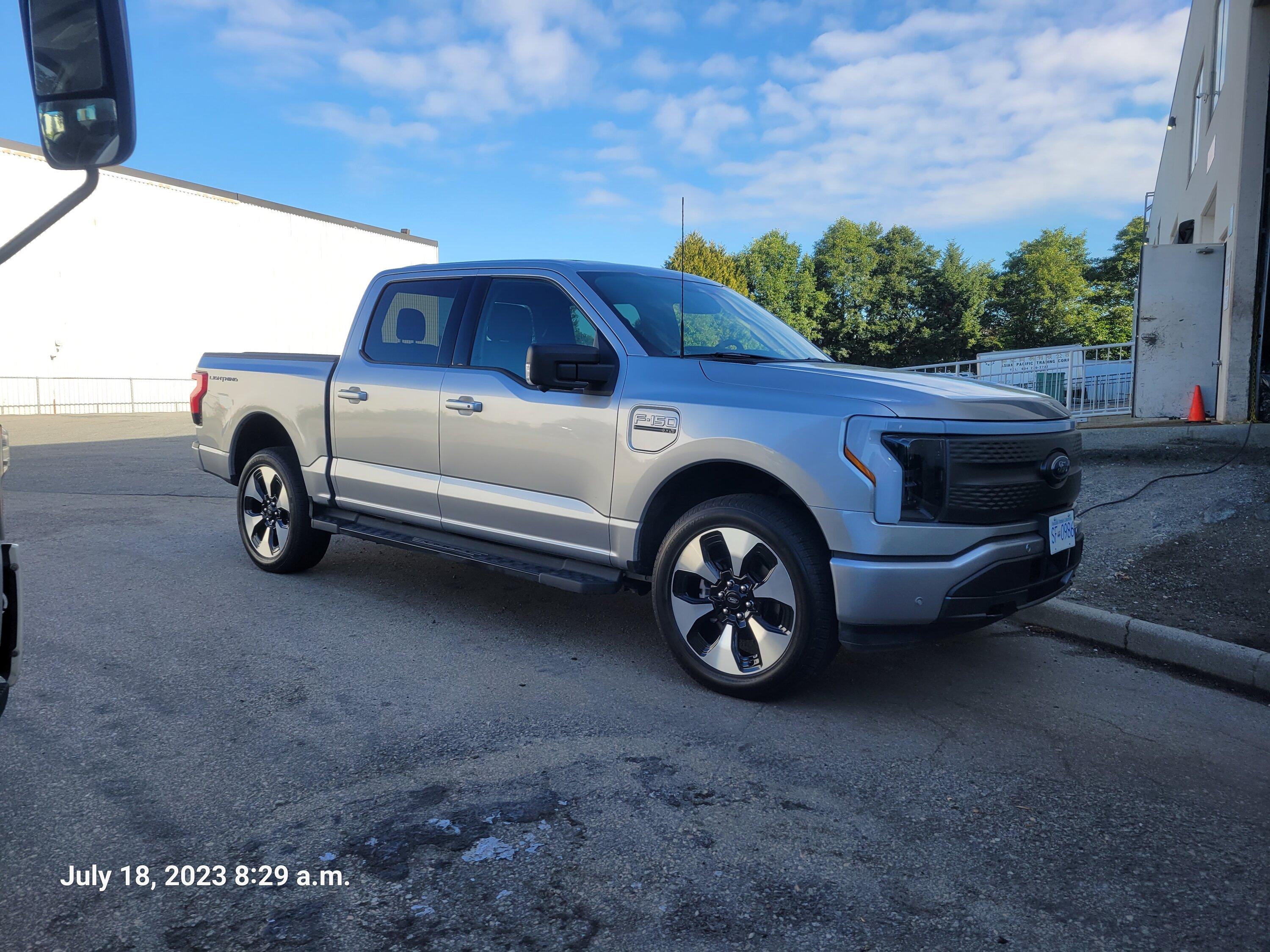 Ford F-150 Lightning ICONIC SILVER F-150 Lightning Photos & Club 20230718_082957