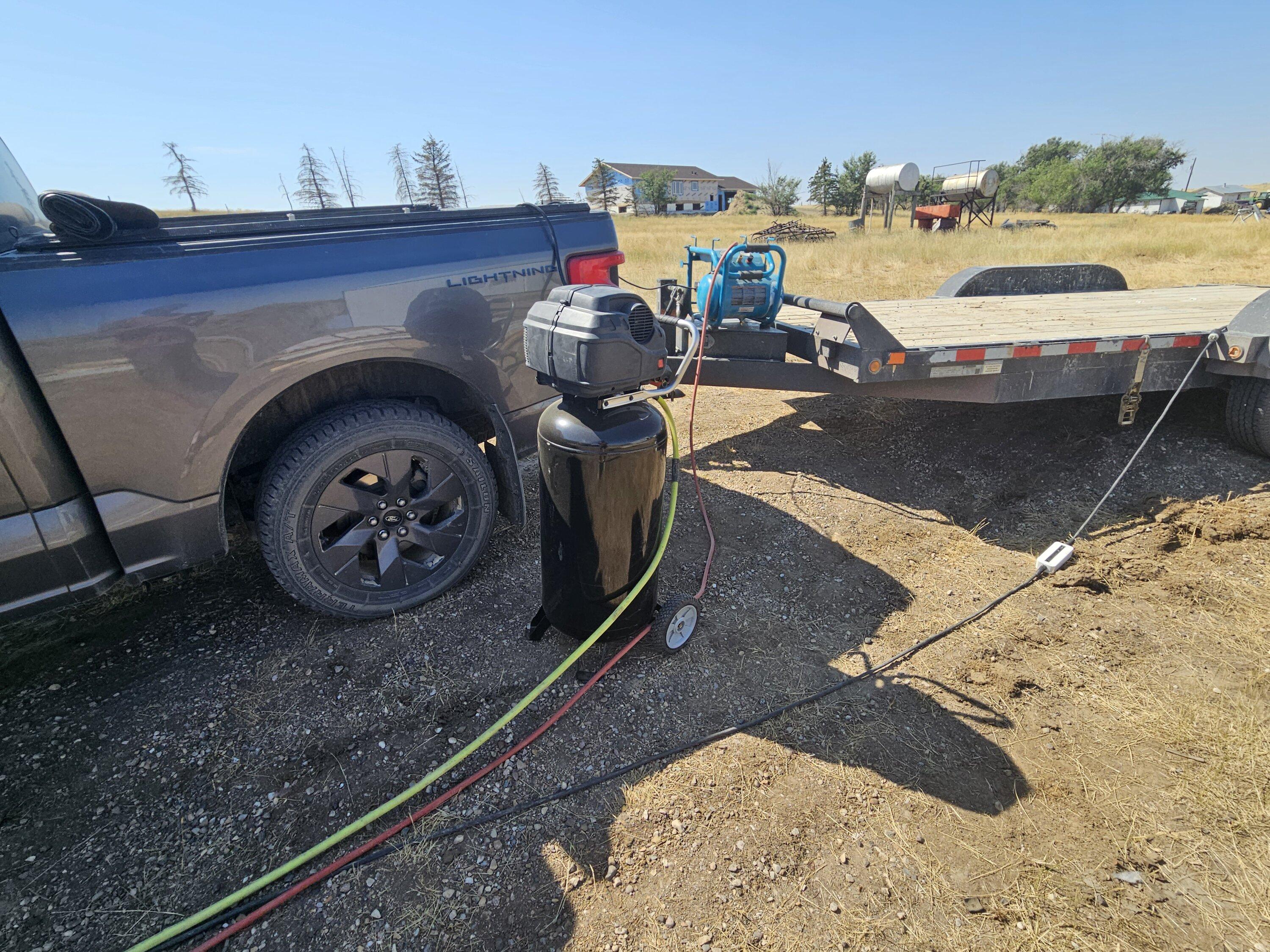 Ford F-150 Lightning Installing a transformer in my truck 20230802_112407