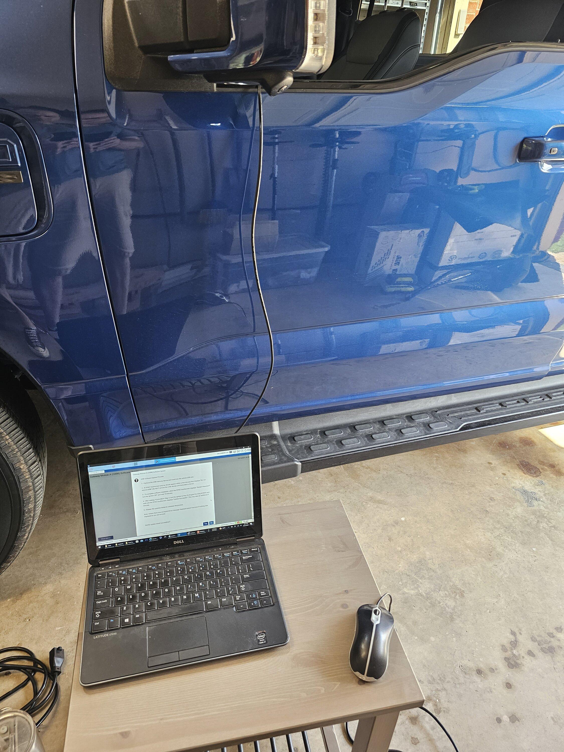Ford F-150 Lightning Lightning Software Updates using FDRS 20230921_155441