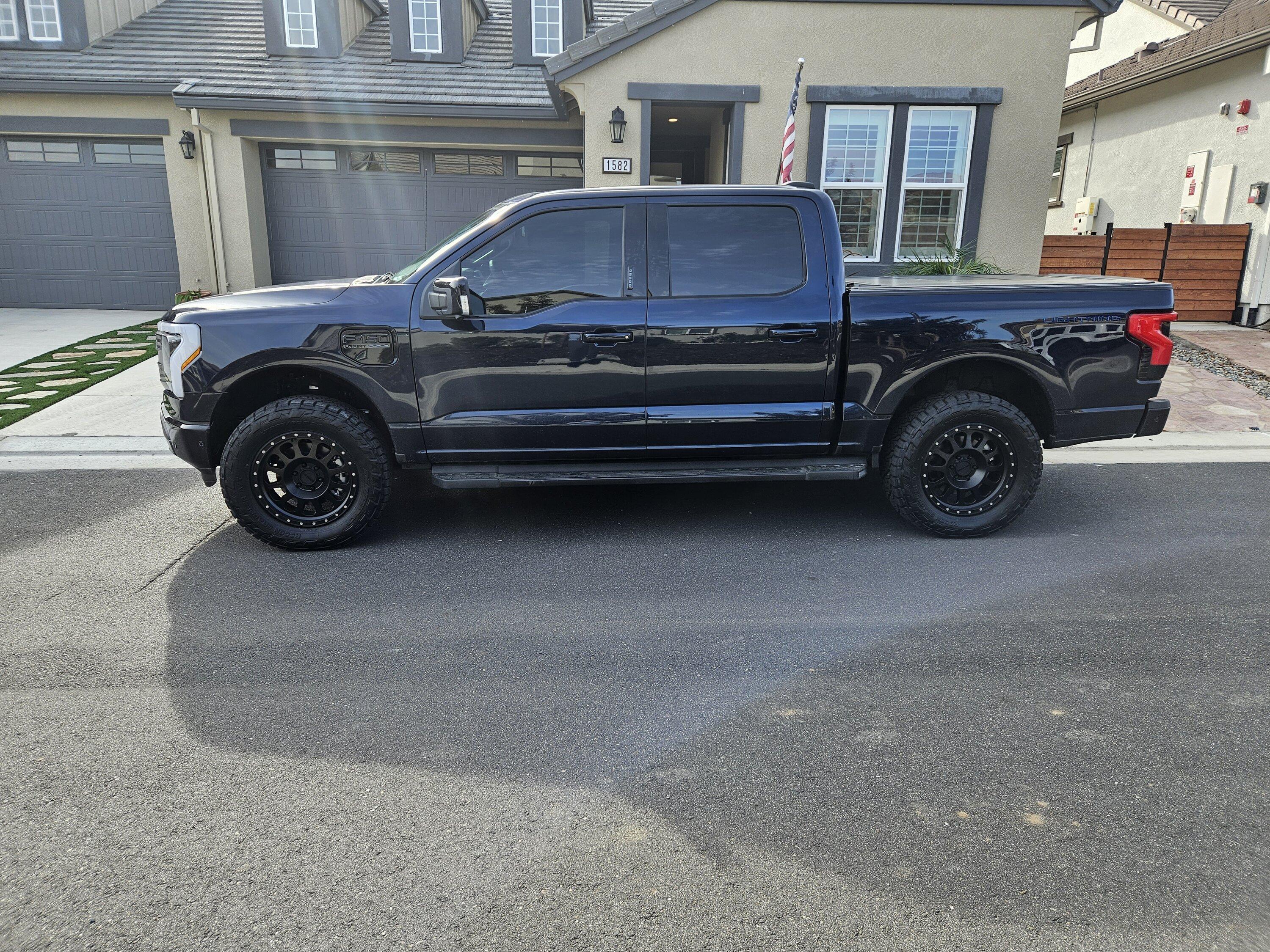 Ford F-150 Lightning 2" inch Readylift Level with 20 inch Method Wheels (+18) wrapped in 295 60 20 Recon Grapplers 20231210_121800