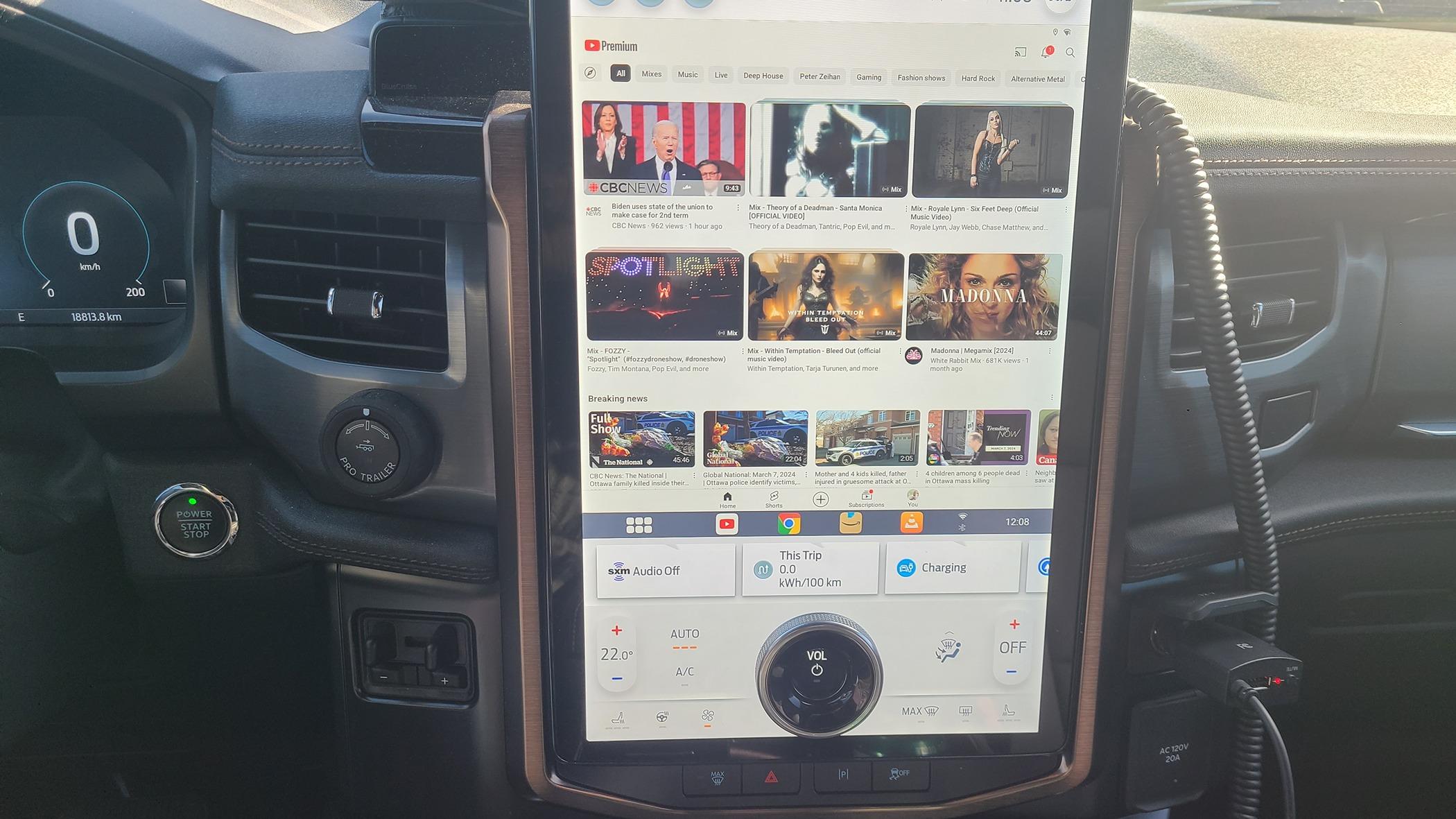 Ford F-150 Lightning I love this device!!  BINIZE Android 13 CarPlay AI Box with Netflix YouTube 20240308_110849