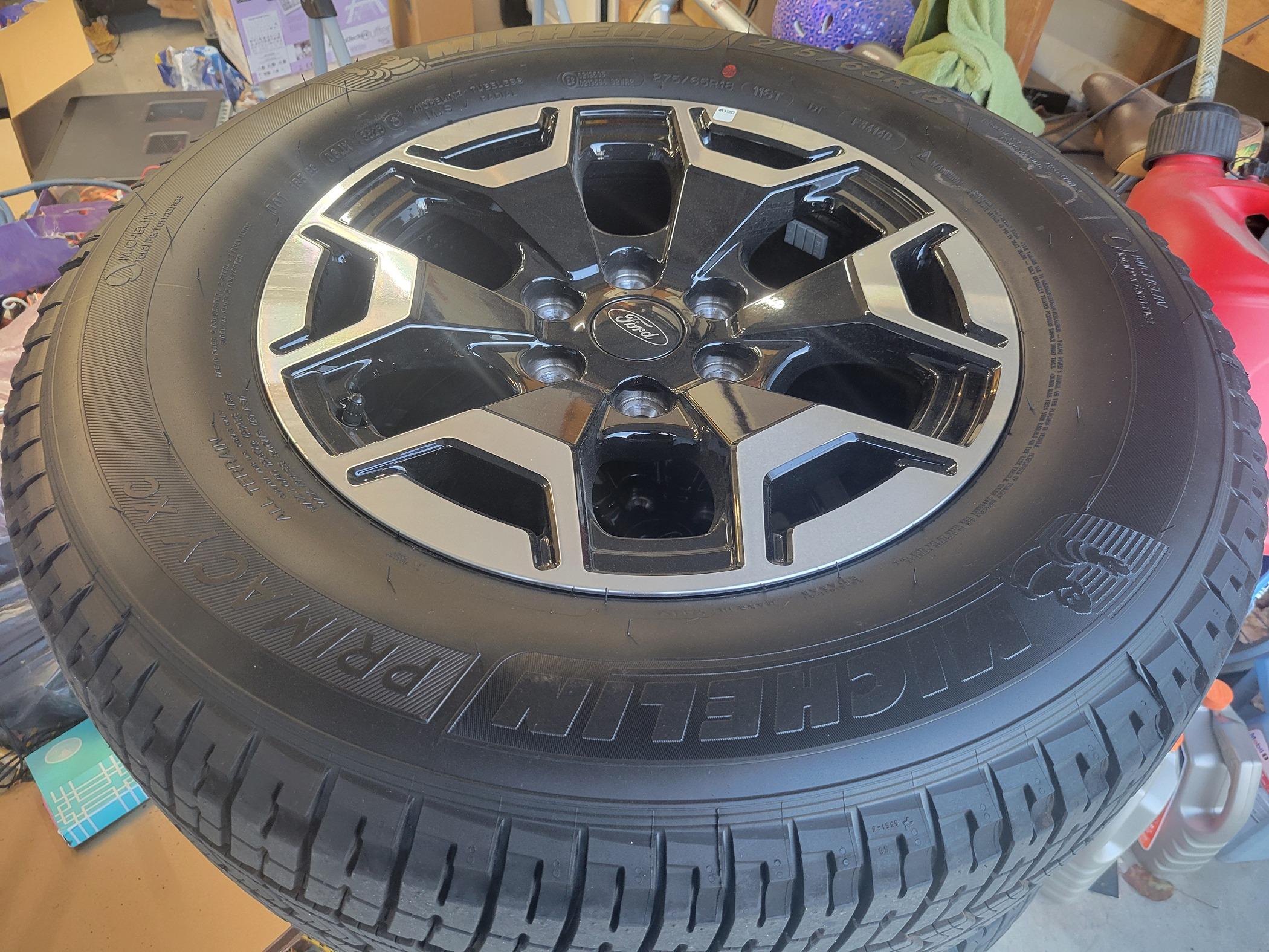 Ford F-150 Lightning New/Take off XLT 18" Factory Wheels/Tires/TPMS $750 20240326_070638