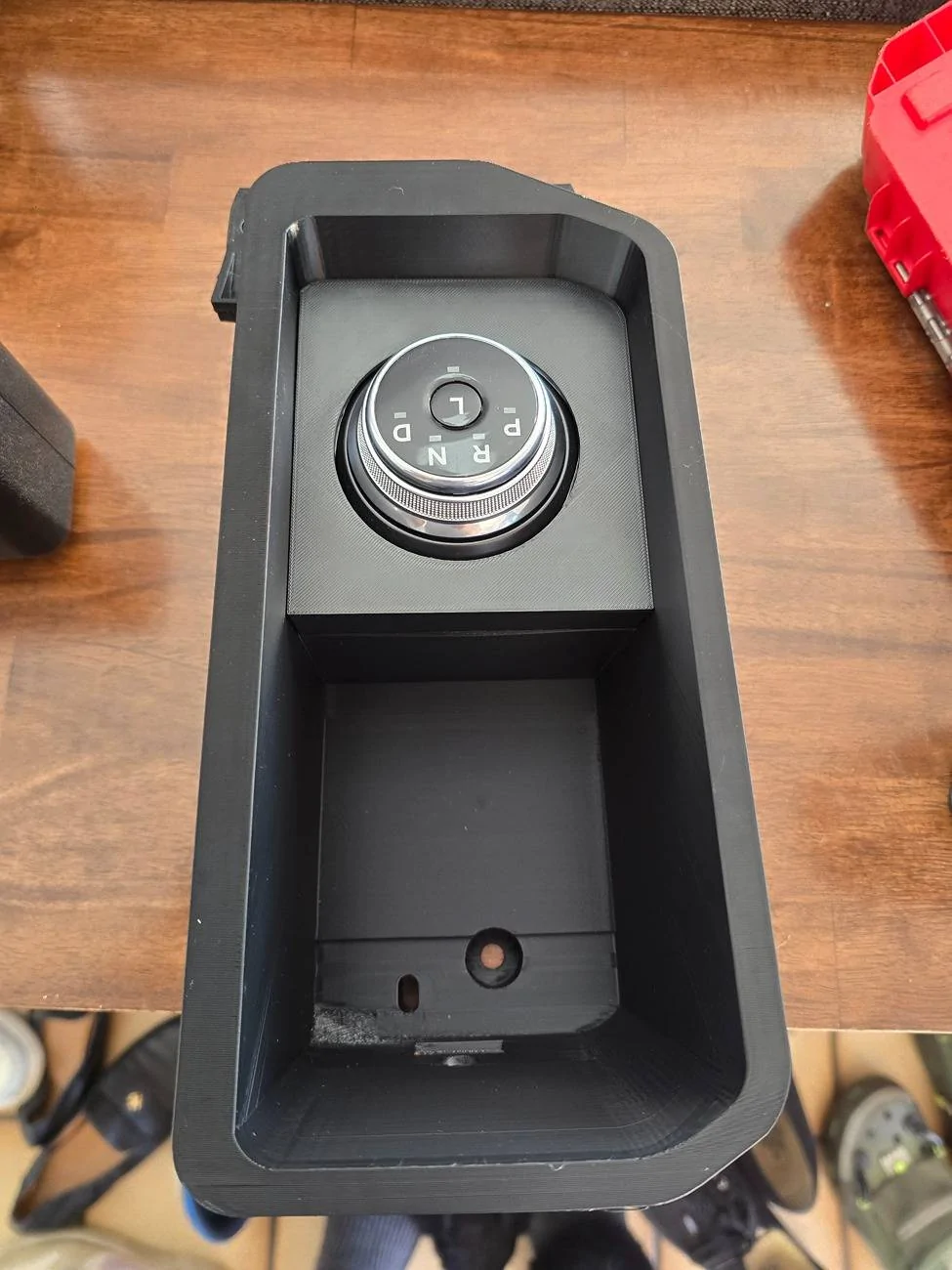 Ford F-150 Lightning Stick to Rotary Shift Knob Conversion w/ 3D Printed Rotary Shifter Holder 20250329_105600