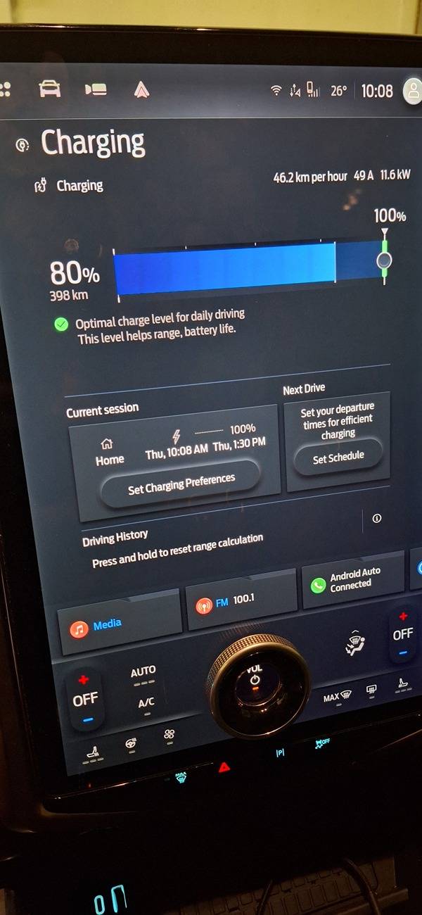 Ford F-150 Lightning Add Charge enhanced charge settings 20250612_100859