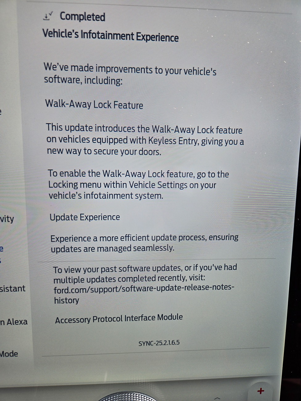 Ford F-150 Lightning SYNC - 25.2.1.6.X - APIM 20250729_130602