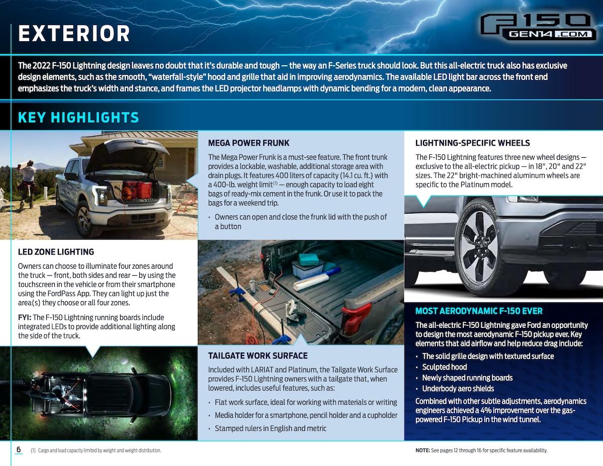 Ford F-150 Lightning F-150 Lightning Packaging Guide 22MY_F150_Lightining_PkgGuide_page_06
