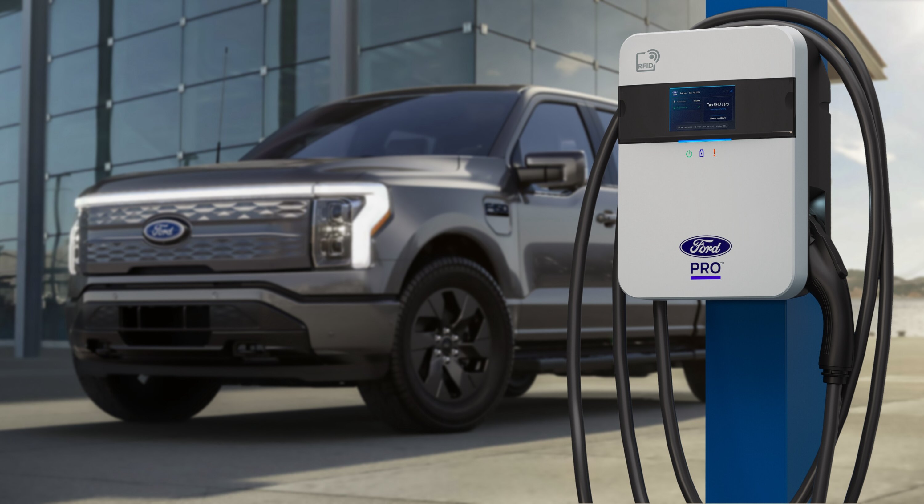 Ford F-150 Lightning Ford Pro and Xcel Energy Aim to Install 30,000 EV Charging Ports for Business Fleets by 2030 24_p702bev_80charger_02