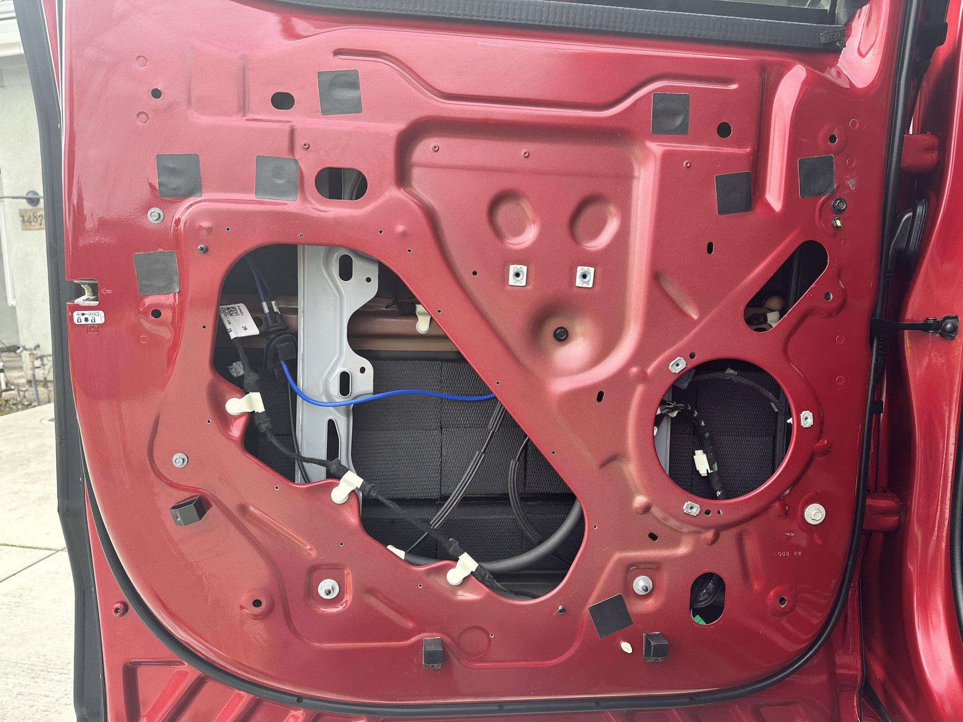 Ford F-150 Lightning Sounds Good Stereo Behind the Seat kit installation 26-cables-pushed-in-