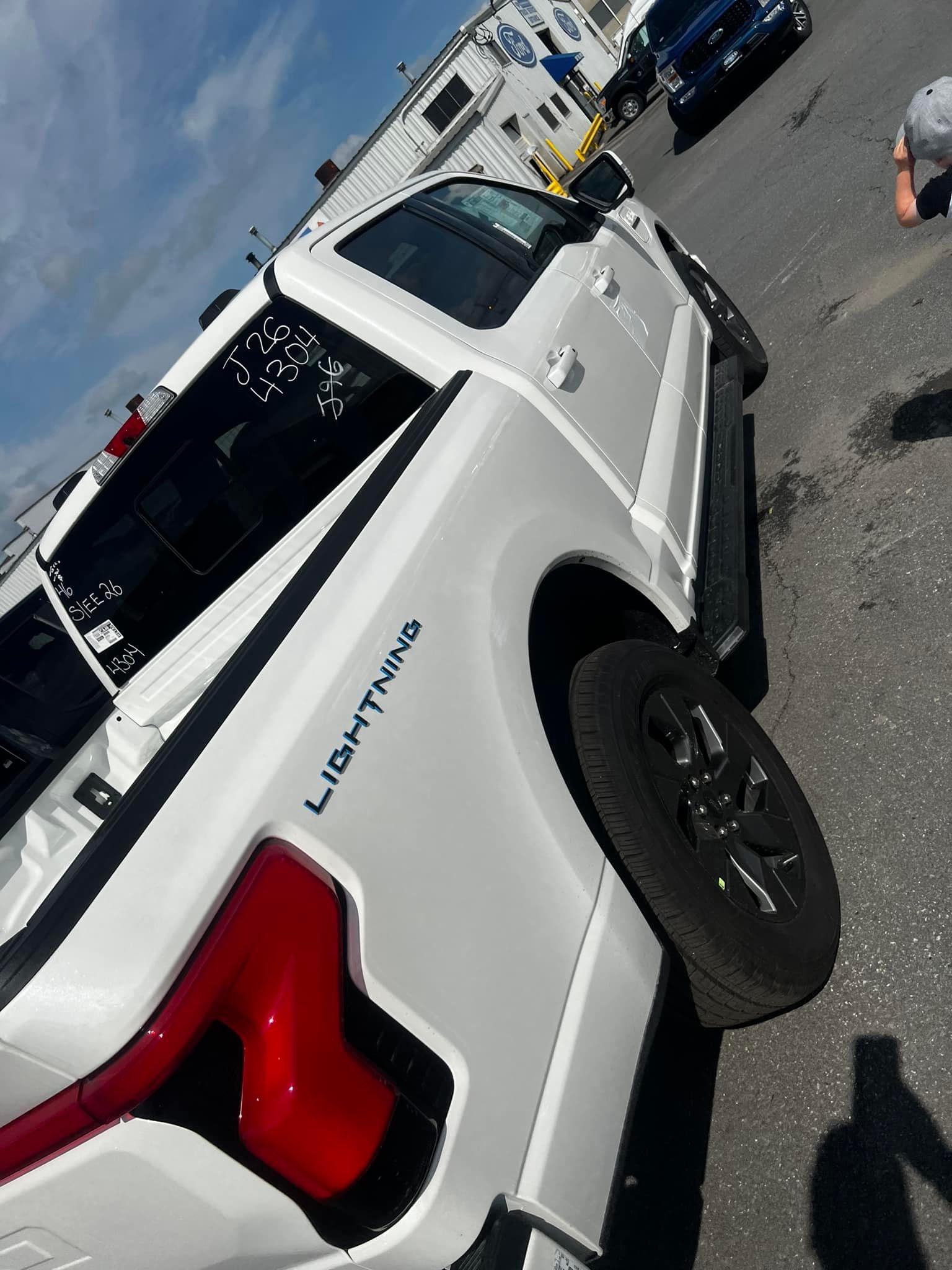 Ford F-150 Lightning Truck got delivered to my dealer 18 days early! Picking up tomorrow! 284076793_10101399365080059_4251021433688622798_n