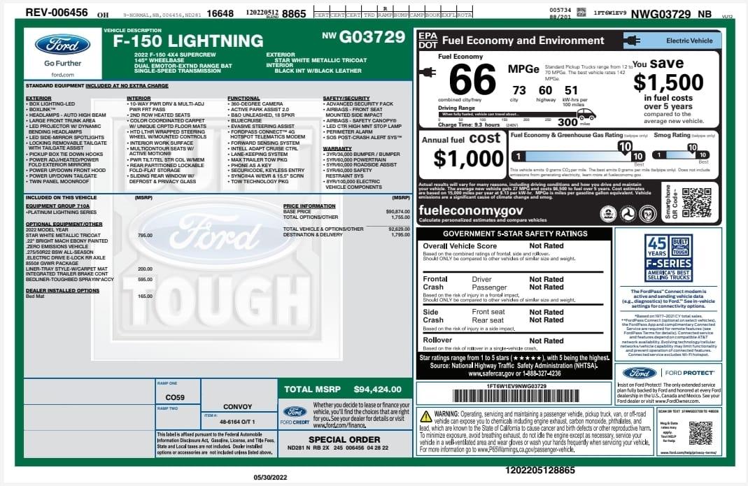 Ford F-150 Lightning STAR WHITE F-150 Lightning Photos & Club 285110843_10223801863740671_2114801300729542847_n