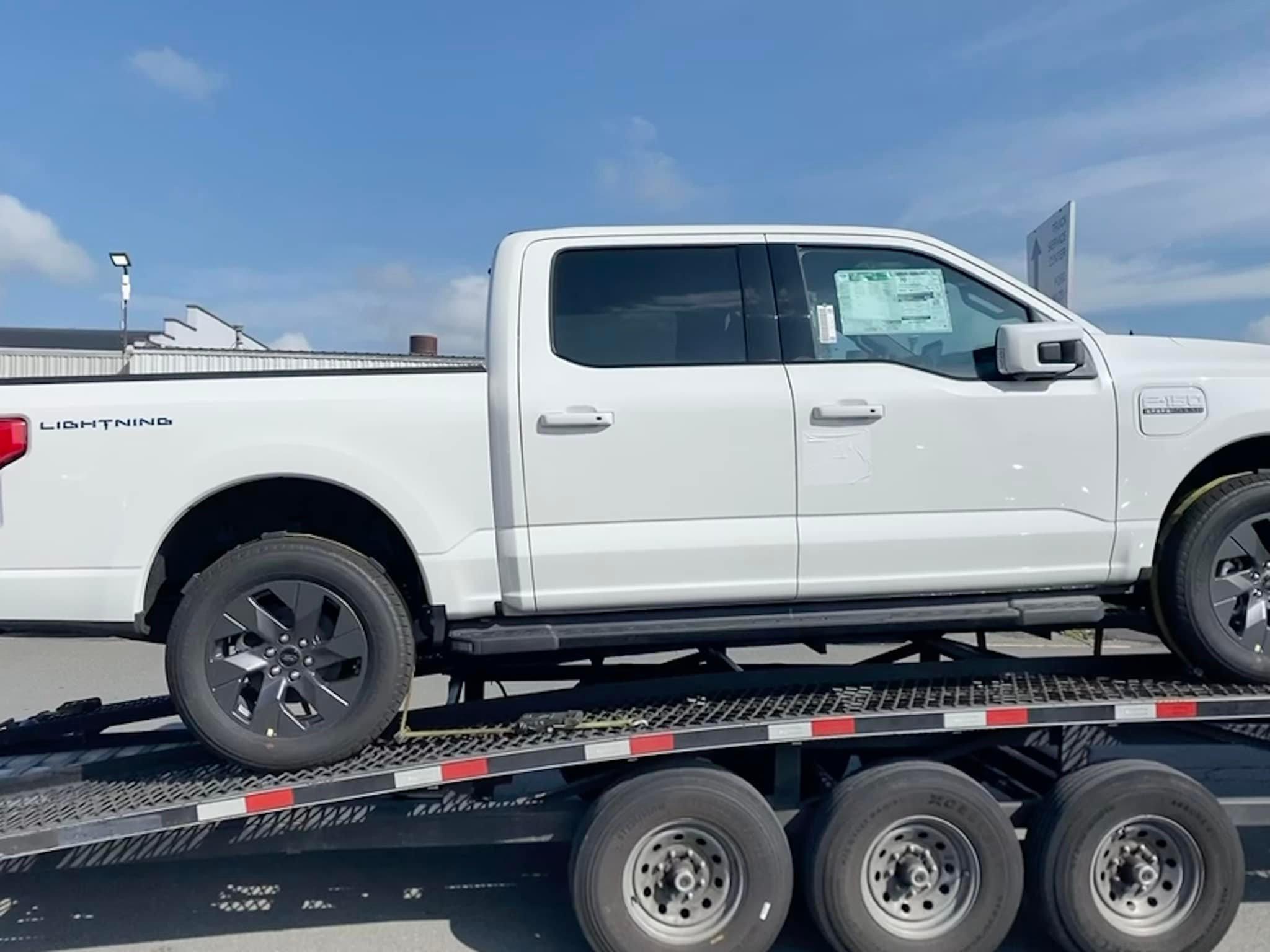 Ford F-150 Lightning Truck got delivered to my dealer 18 days early! Picking up tomorrow! 285225380_10101399365109999_2411336935456383913_n