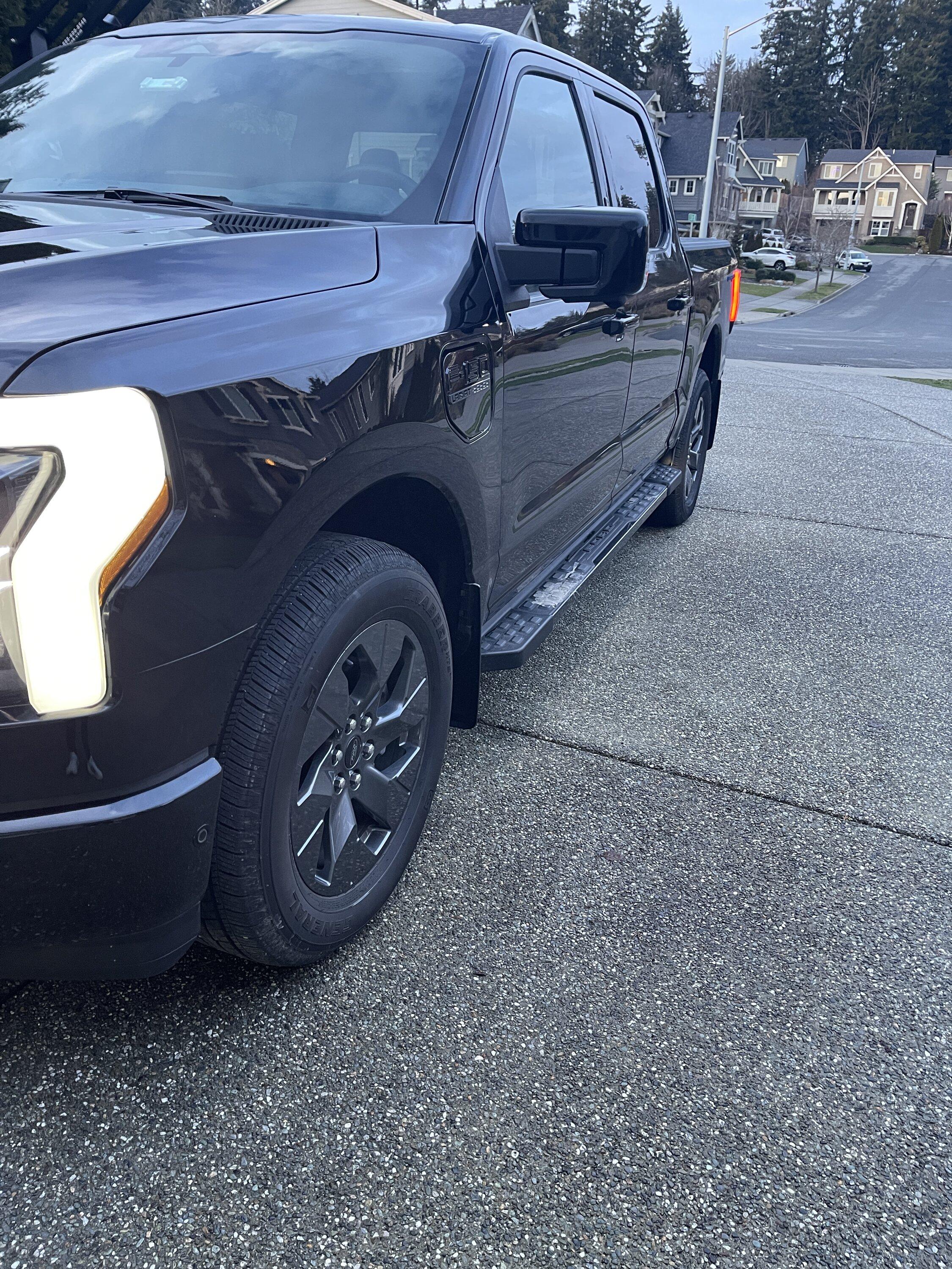 Ford F-150 Lightning Anything new in the mudflap department? 2F8426DA-08F9-4F23-A12B-44F94624D10E