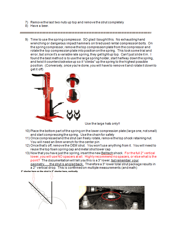 Ford F-150 Lightning HOW TO DIY -- level / lower rear suspension on Ford Lightning using Belltech 25001 3