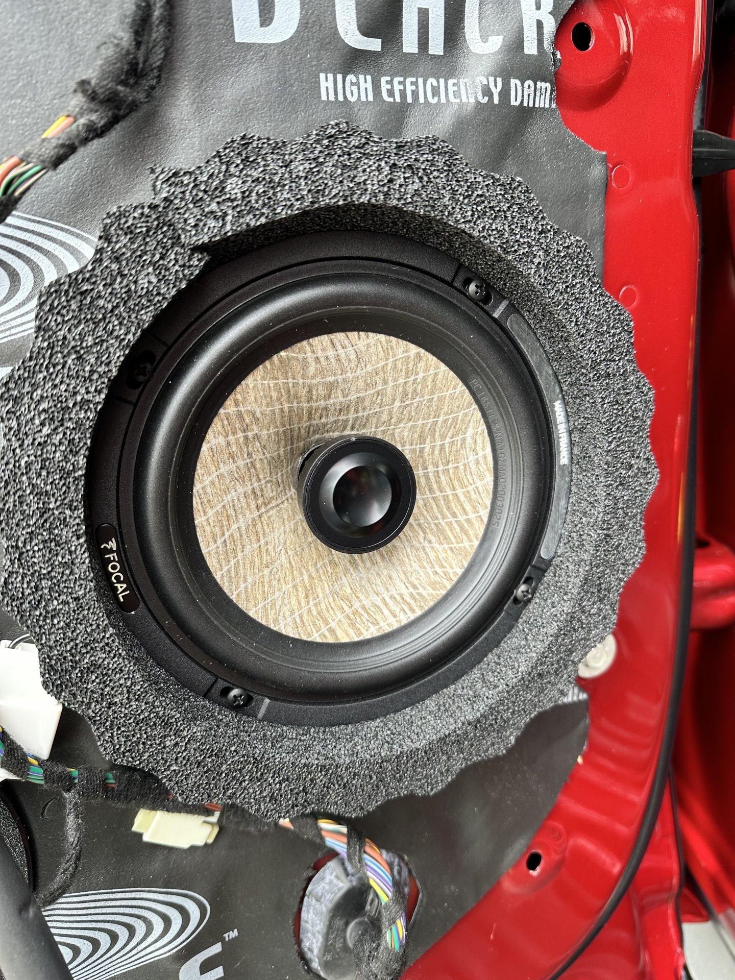 Ford F-150 Lightning Sounds Good Stereo Behind the Seat kit installation 30-speaker-foam-