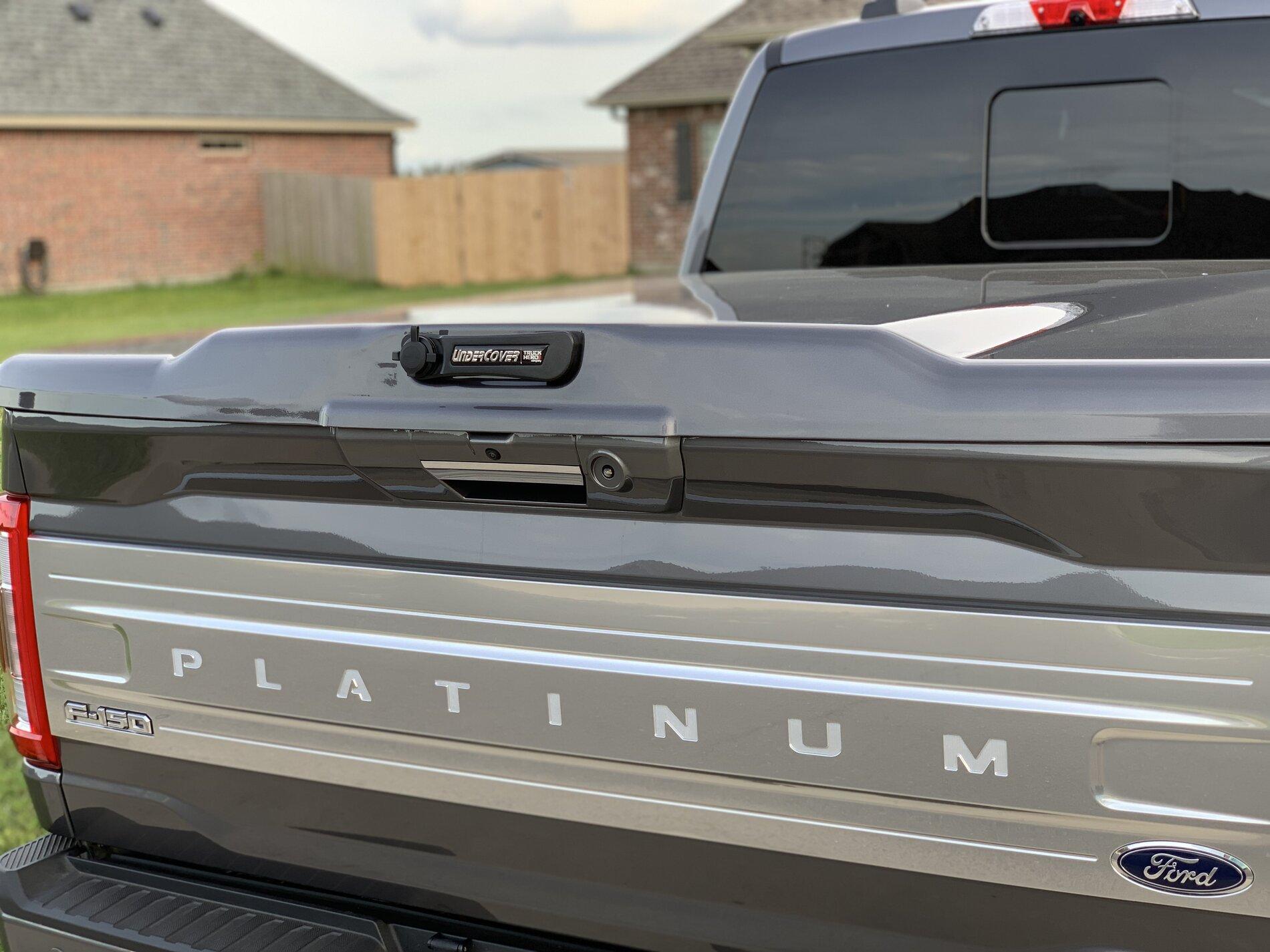 Ford F-150 Lightning Installed Undercover Elite hard tonneau cover. 30F369DC-3A50-4123-A2BB-FF83AC07B357