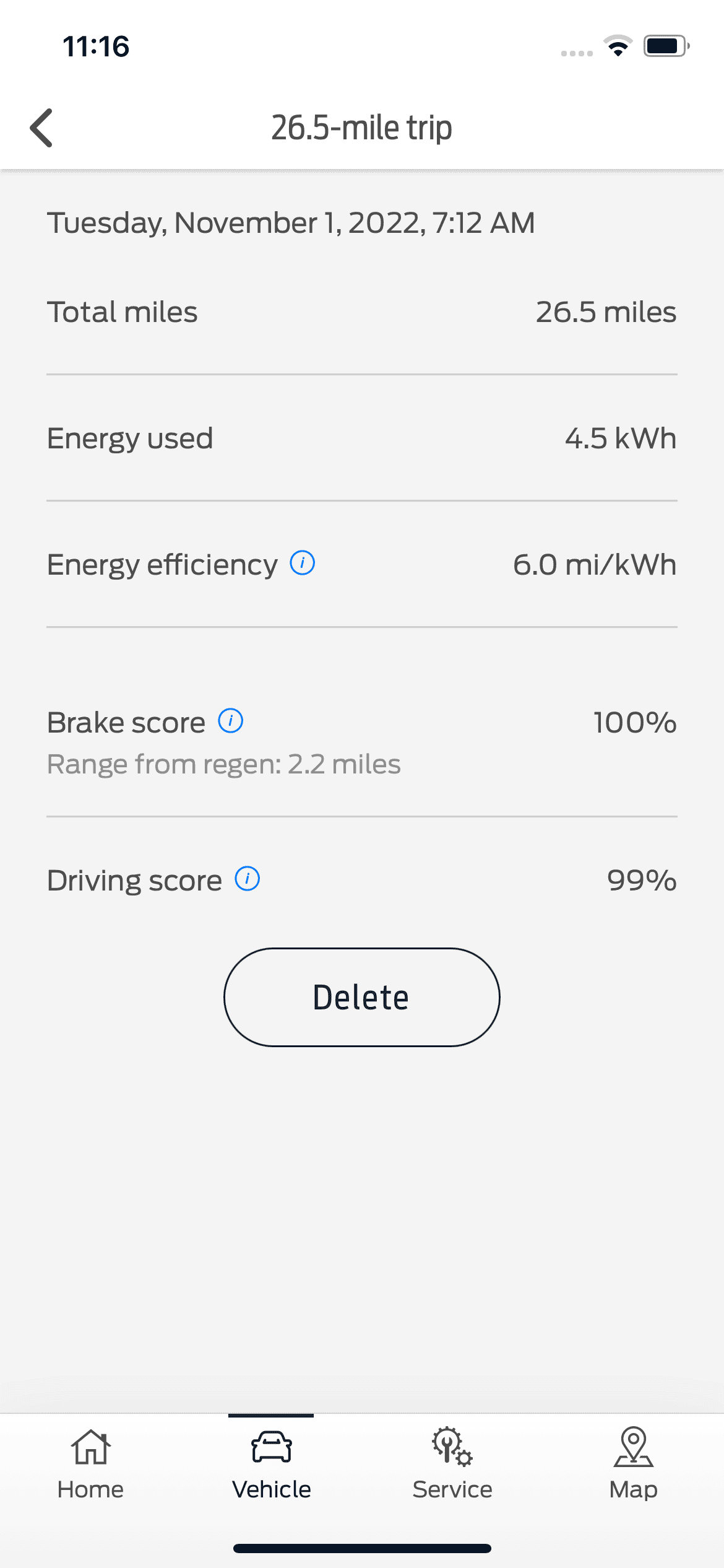 Ford F-150 Lightning Ford App driving log far off 3182A77B-1E91-43FE-A2E7-75341796DC30