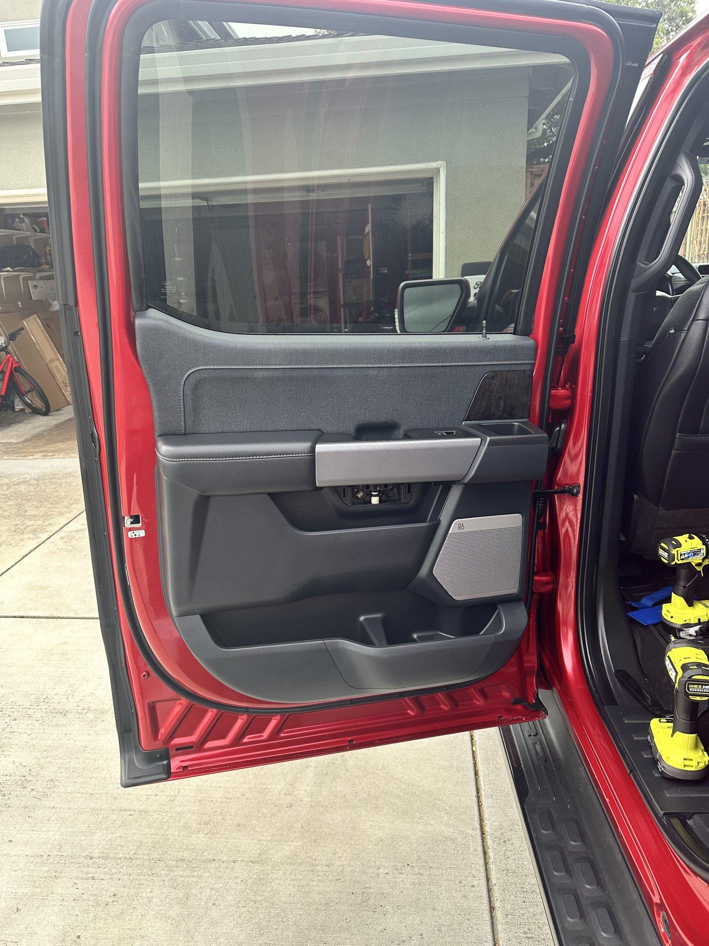 Ford F-150 Lightning Sounds Good Stereo Behind the Seat kit installation 33-done-