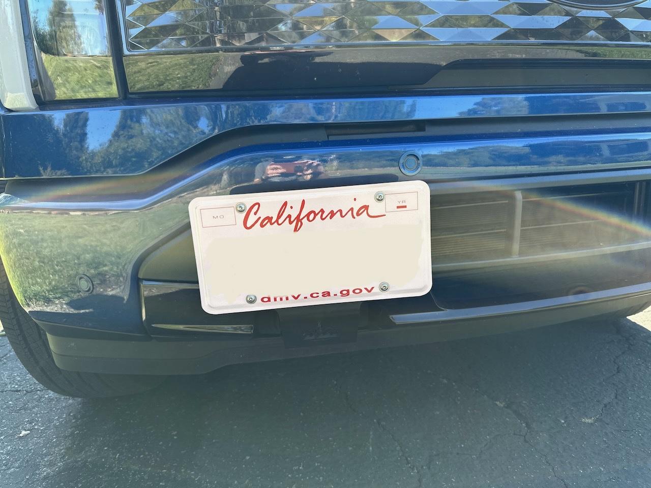 Ford F-150 Lightning Relocate Front License Plate Holder. 3765020C-B194-4B96-936D-A690D0B183AF