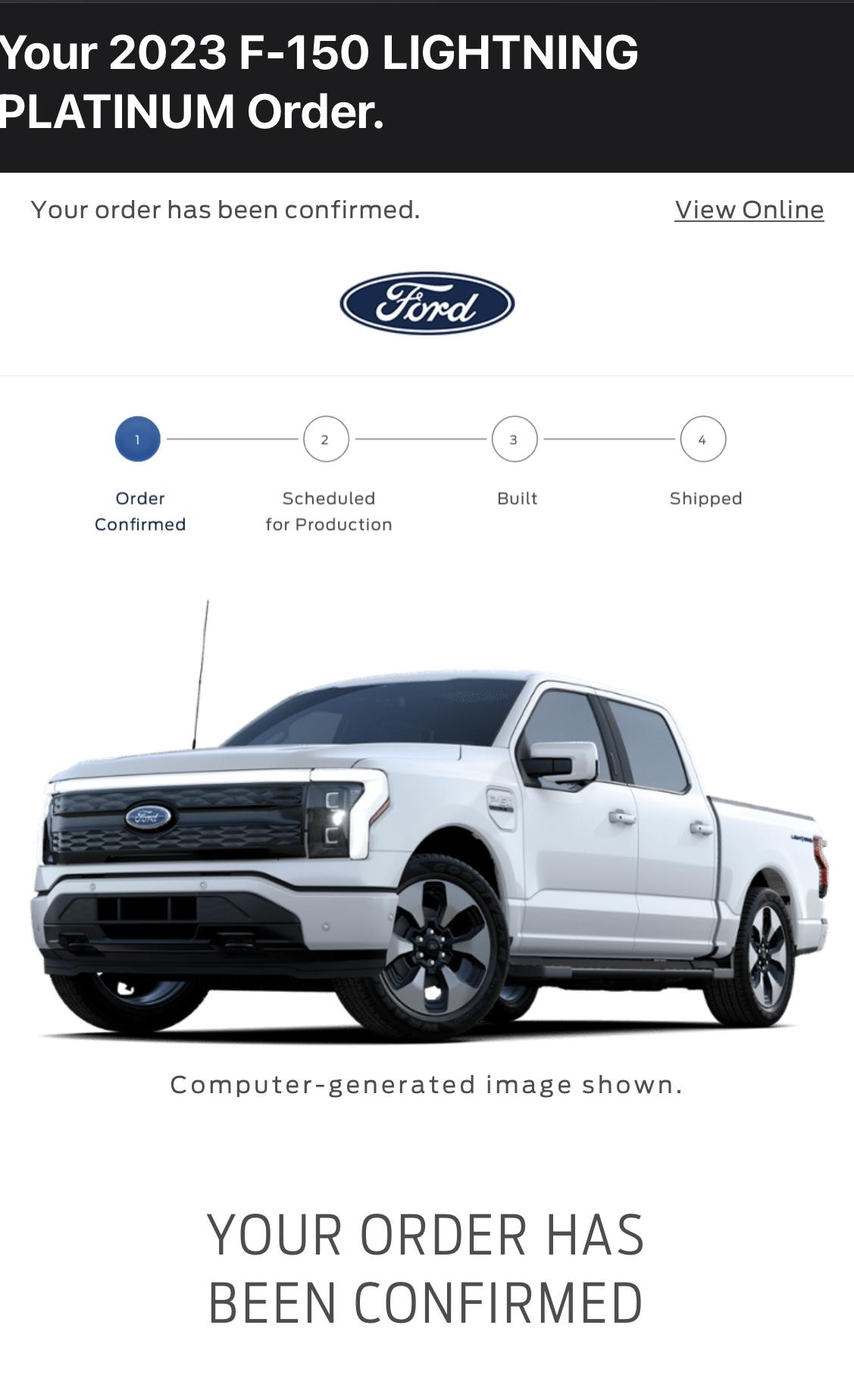 Ford F-150 Lightning 2023 Platinum Ordered - Available 41EBD3D6-C384-48B5-812A-04F5BFB5CE16