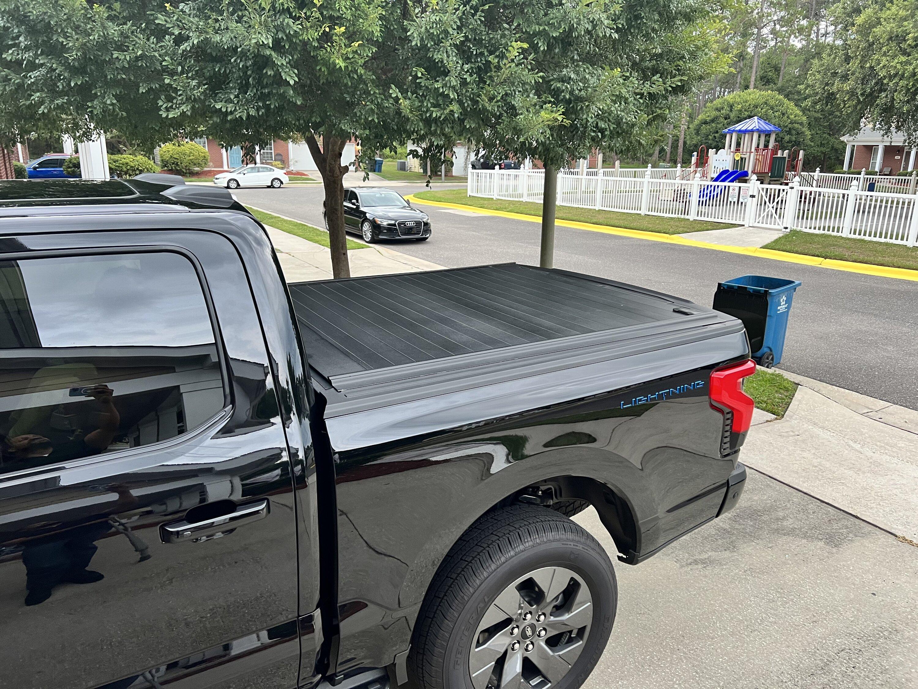 Ford F-150 Lightning New tonneau bed cover installed, range has increased 4E5DC9CB-7B6B-4AD7-AE89-E0CF1F442480